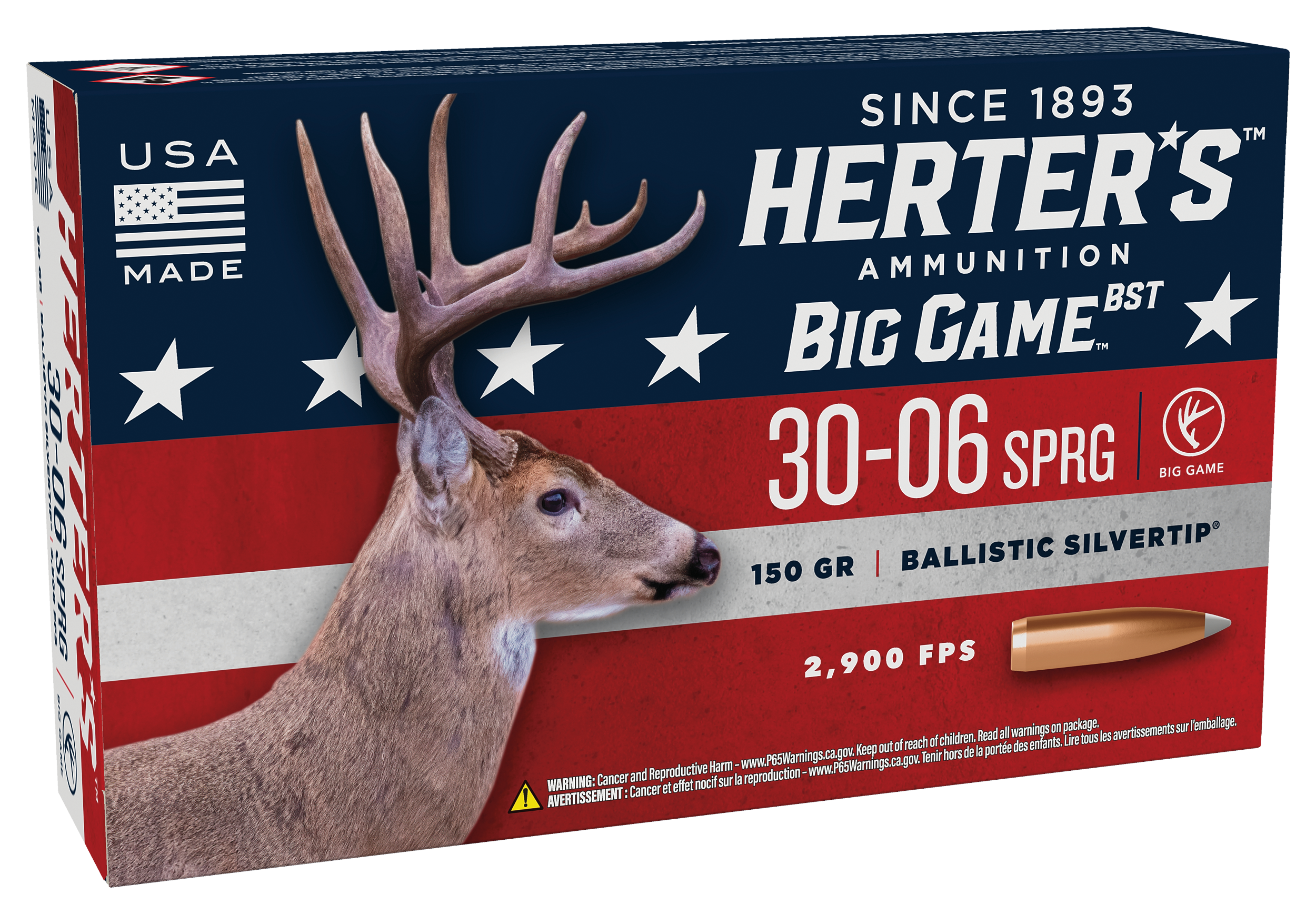 Image of Herter's Big Game BST .30-06 Springfield 150 Grain Centerfire Rifle Ammo