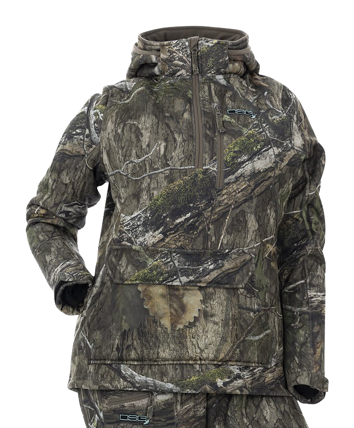 Image of DSG Outerwear Breanna 2.0 Fleece Pullover for Ladies - Mossy Oak Country DNA - L