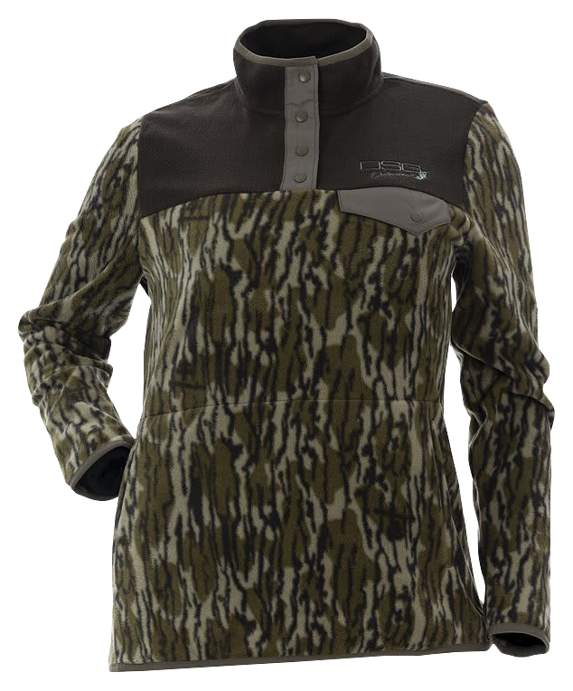 Image of DSG Outerwear Gianna 2.0 Fleece Pullover for Ladies - Mossy Oak Bottomland - XL