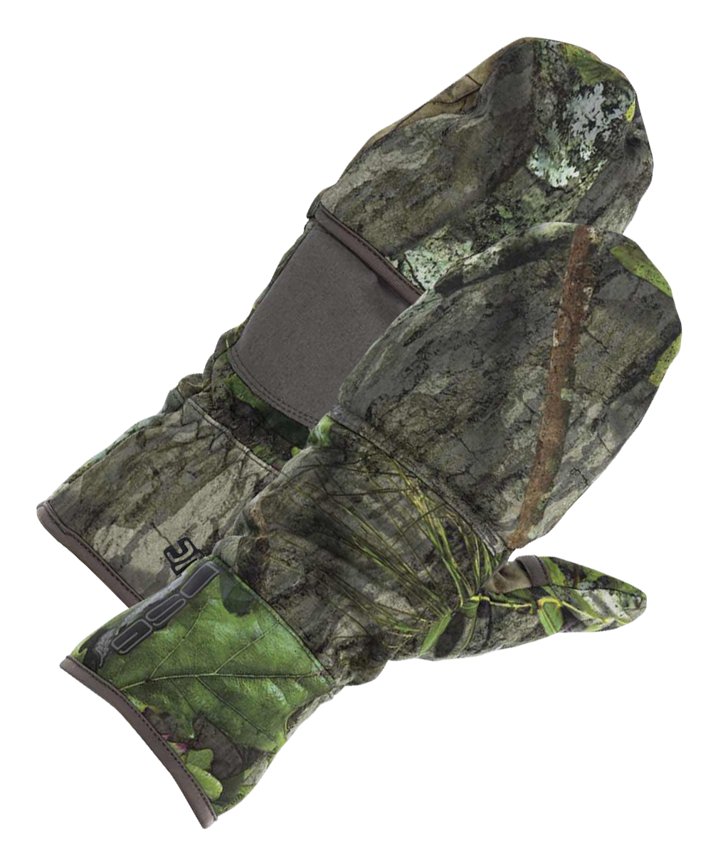 Image of DSG Outerwear Sherpa Flip-Top Mittens for Ladies - Mossy Oak Obsession