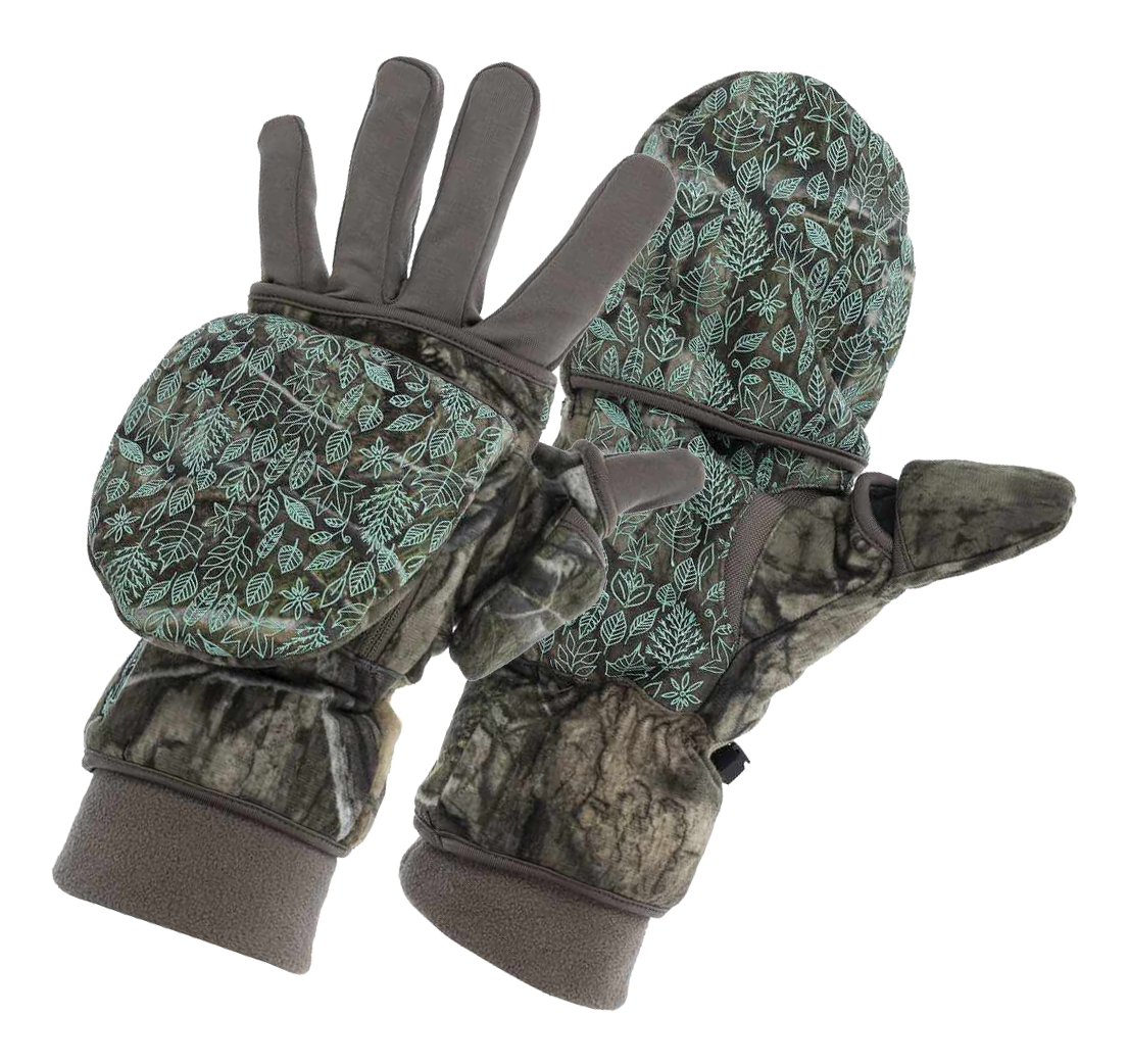 Image of DSG Outerwear Flip-Top 4.0 Mittens with Liner Gloves for Ladies - Mossy Oak Country DNA - S