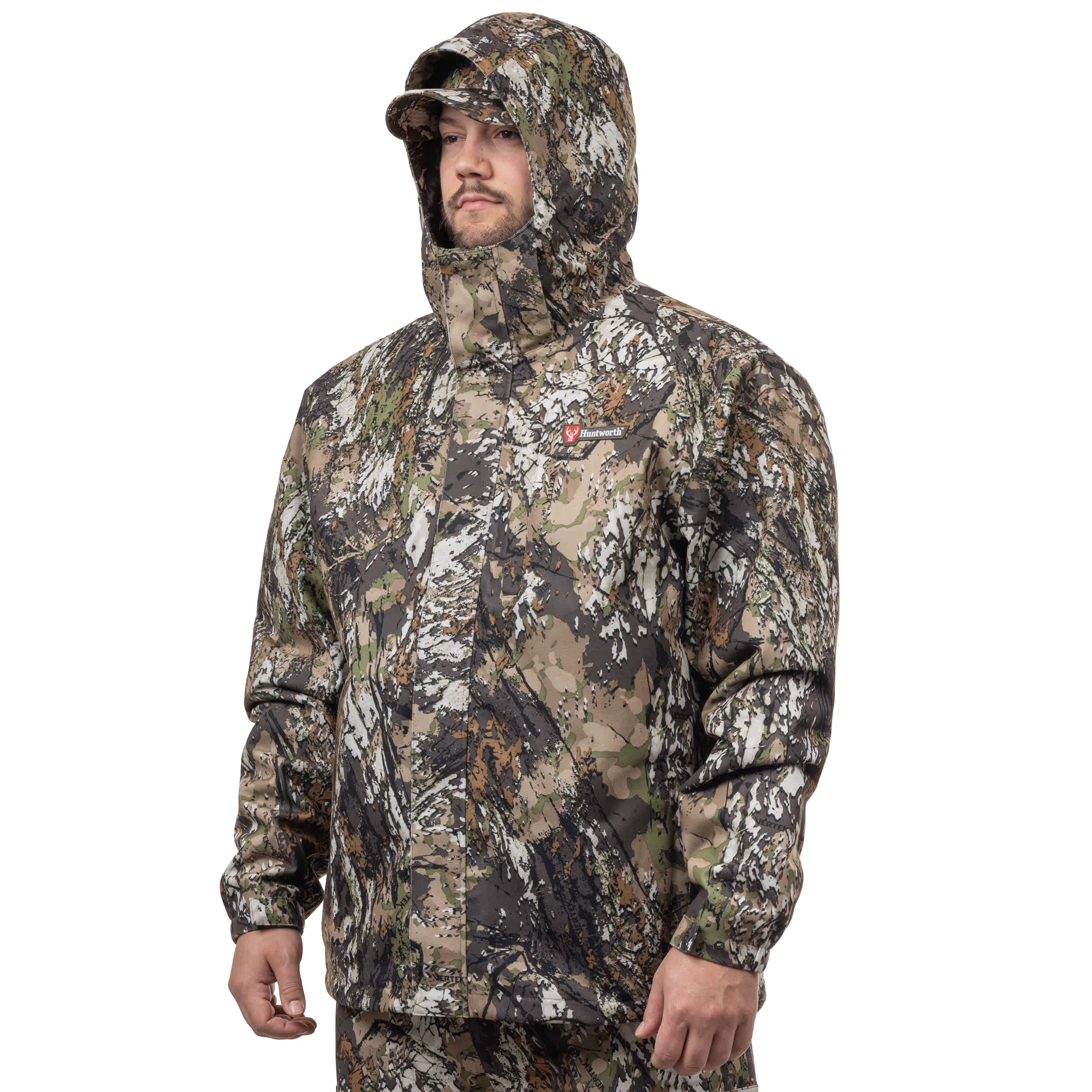 Image of Huntworth Winsted Tricot Waterproof Rain Jacket for Men - Huntworth Vertek - 2XL