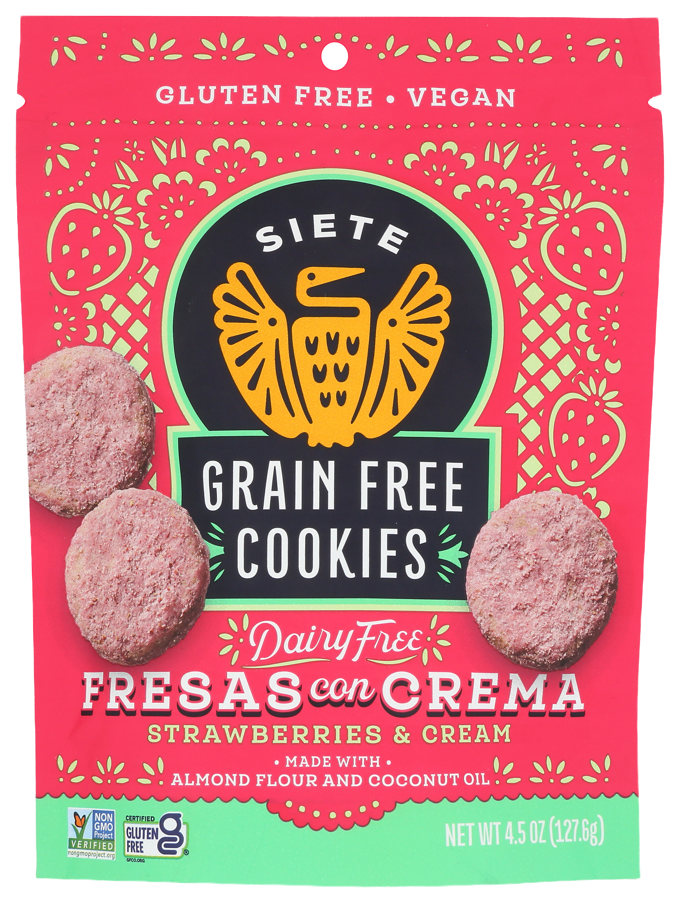 Image of Siete Grain-Free Fresas Con Crema Cookies