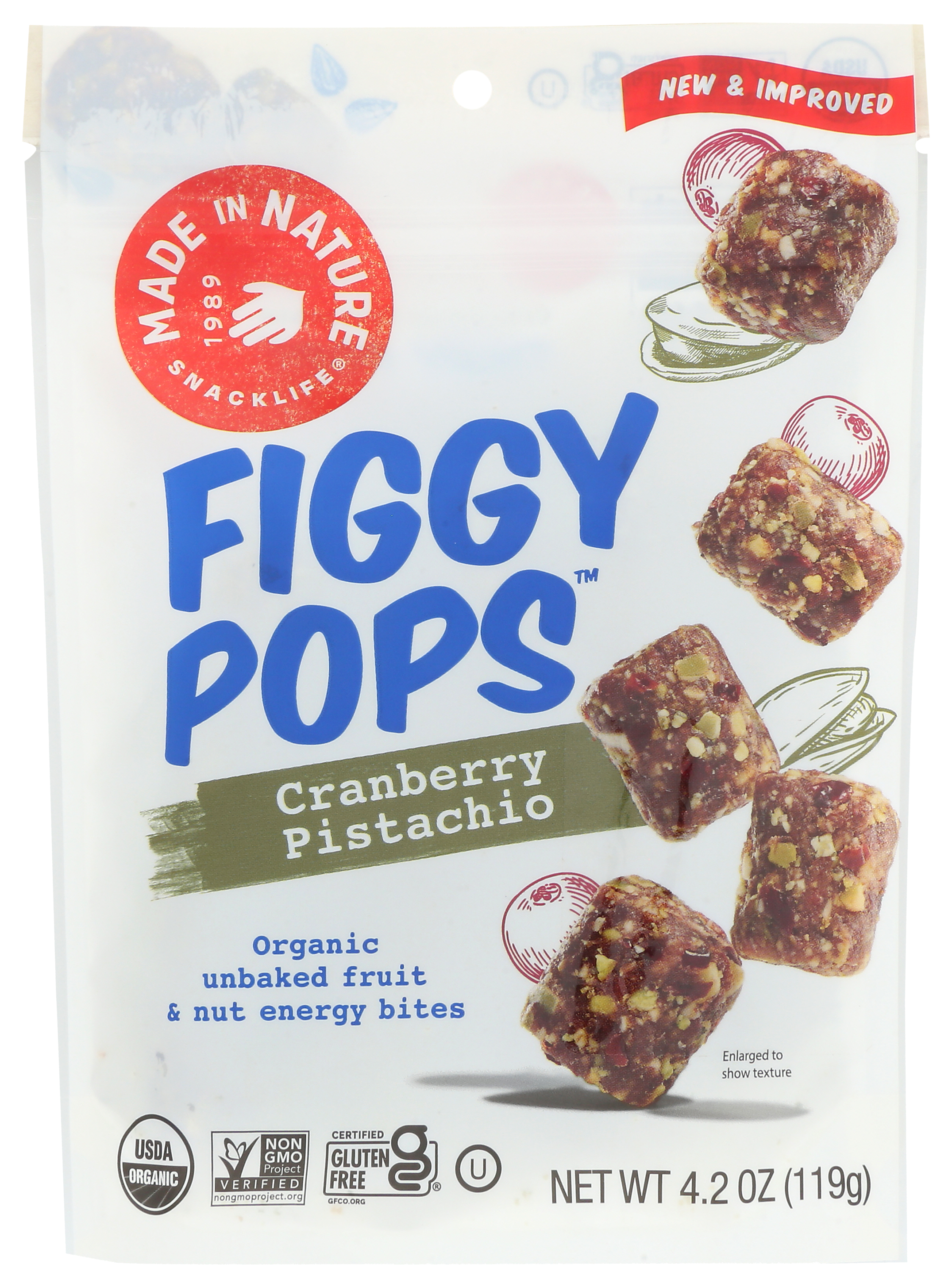 Image of Made In Nature Organic Cranberry Pistachio Figgy Pops