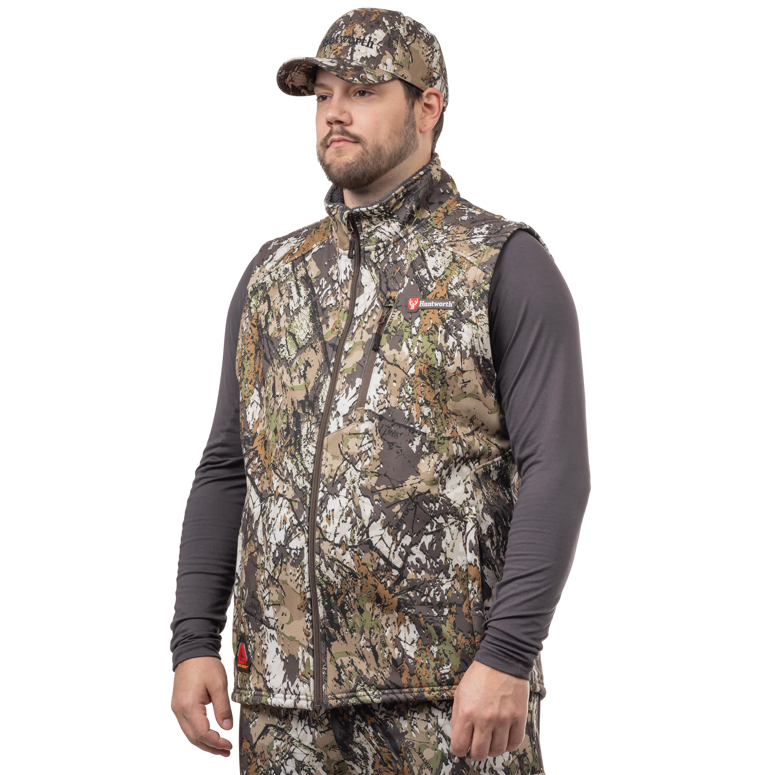 Huntworth Huntworth Saskatoon Heat Boost Heavyweight Softshell Vest for Men - Huntworth Vertek - $179.99 at Bass Pro Shops