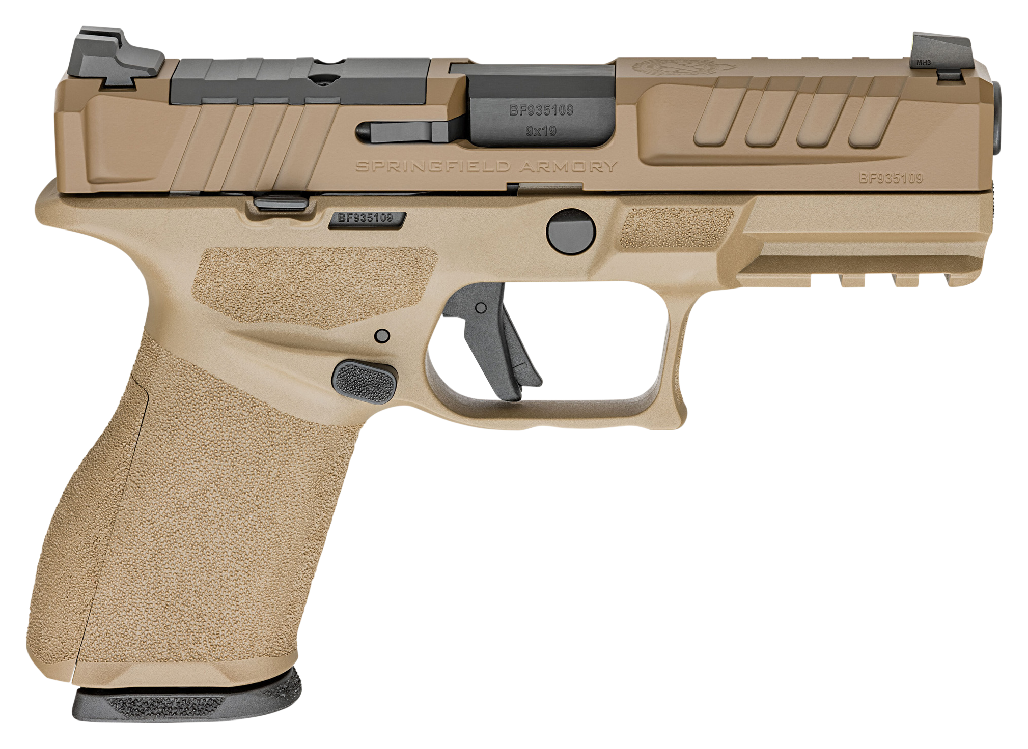 Springfield Armory Echelon 40C SemiAuto Pistol  9mm  Flat Dark Earth  18 Round Capacity