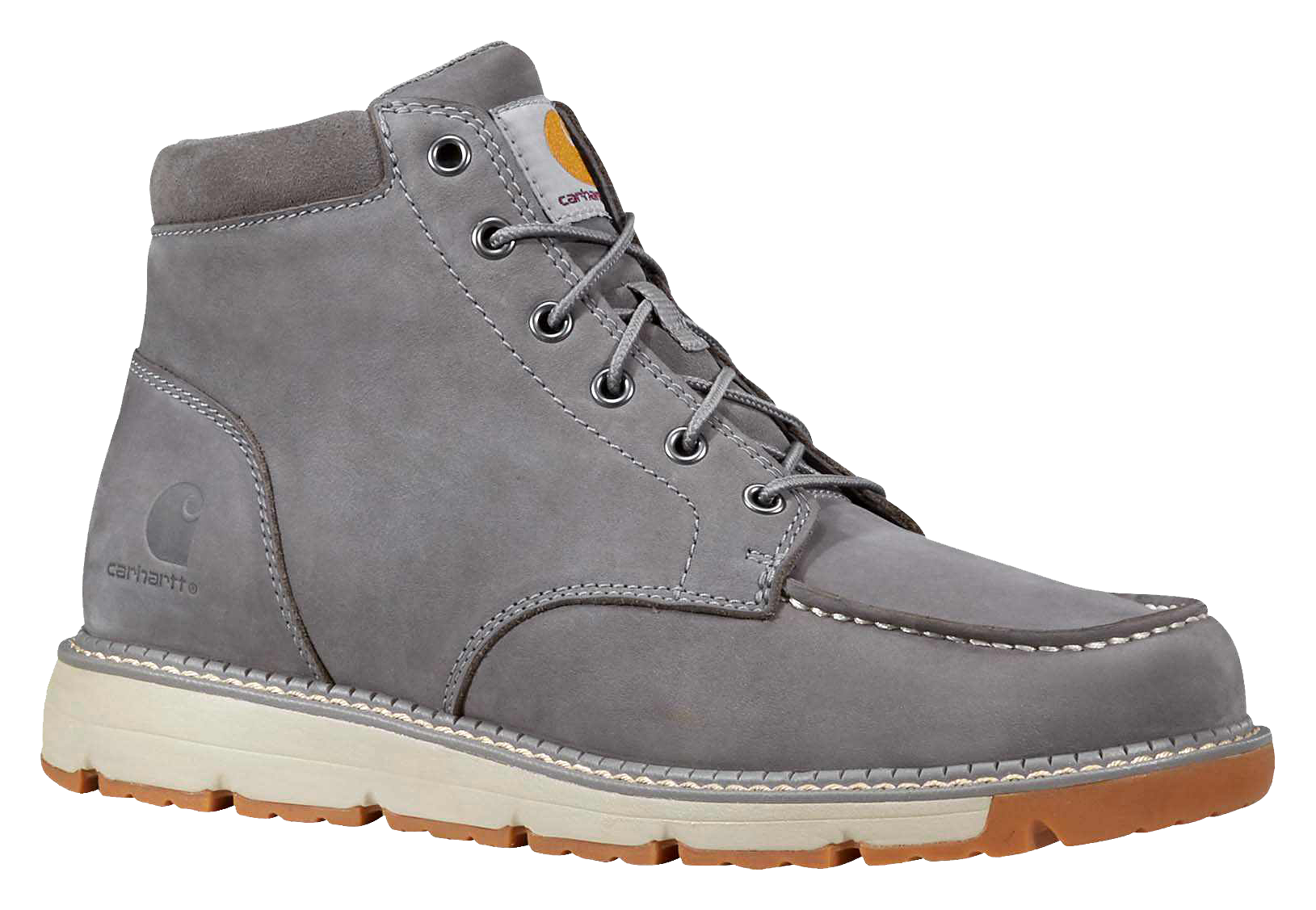 Image of Carhartt Millbrook 5 Wedge Work Boots for Men - Grey - 13W