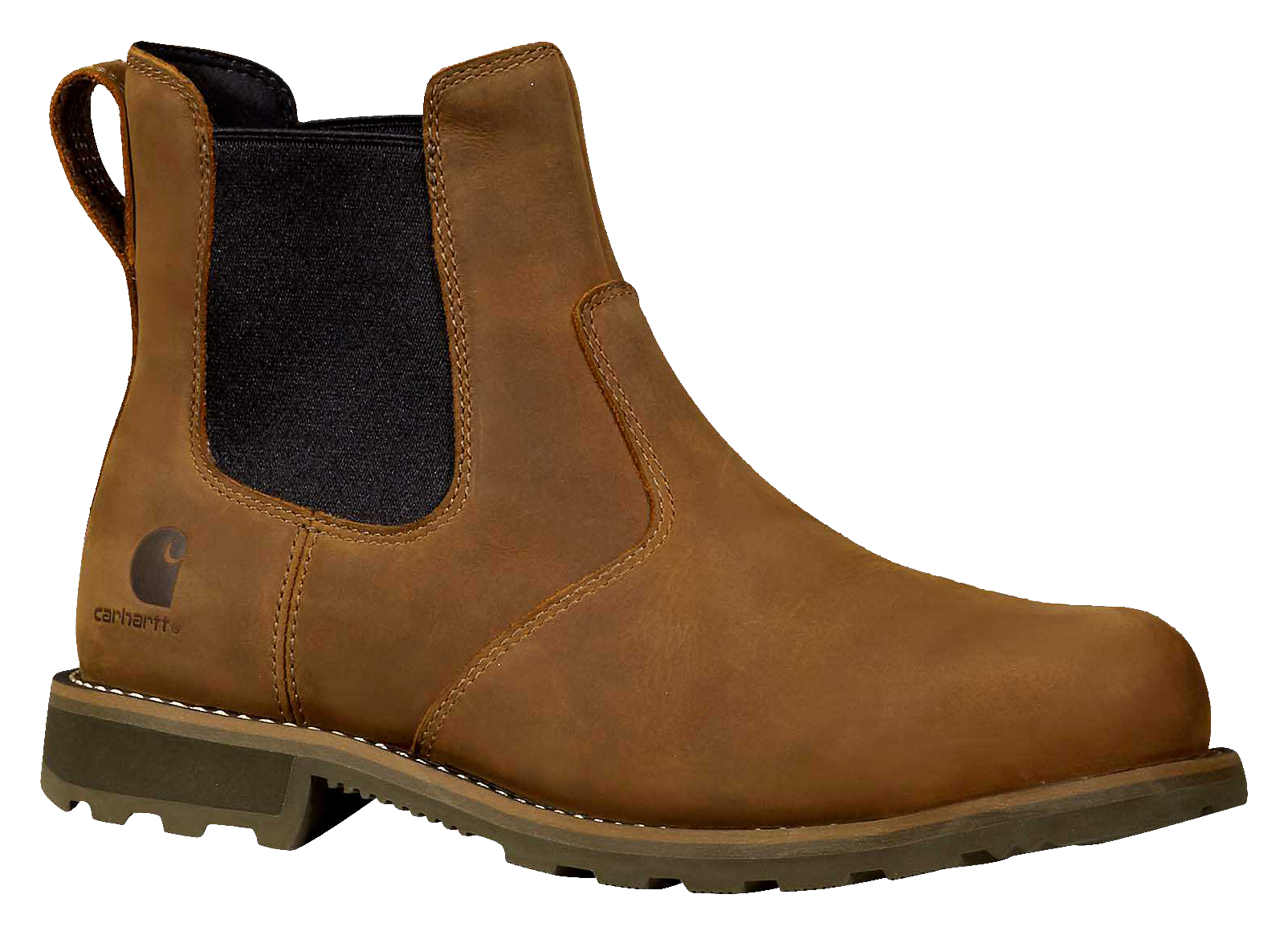 Image of Carhartt Frontier Water-Resistant Steel-Toe Chelsea Work Boots for Men - 10.5W