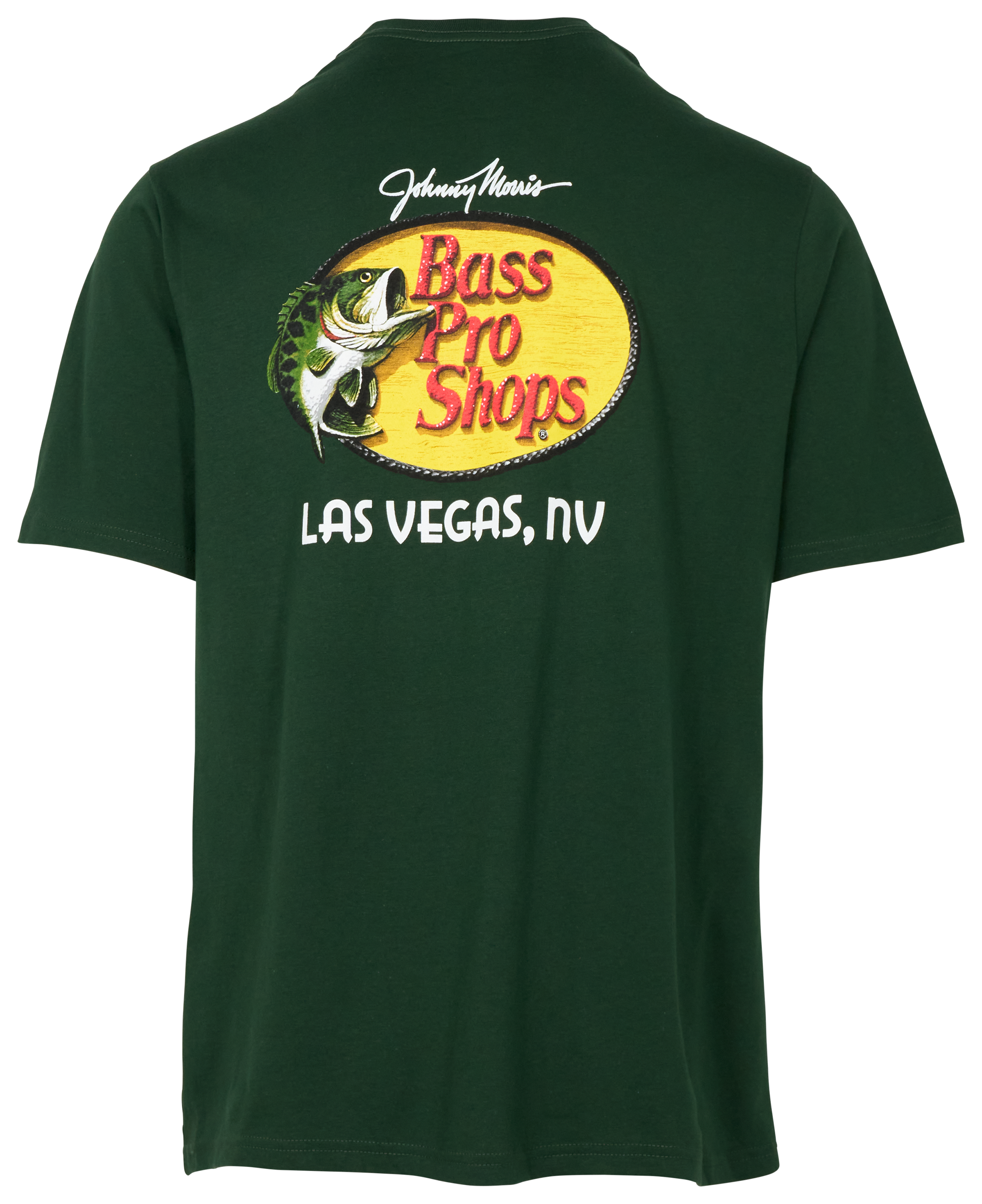 Image of Bass Pro Shops Vegas Woodcut Logo Short-Sleeve T-Shirt for Men - Green