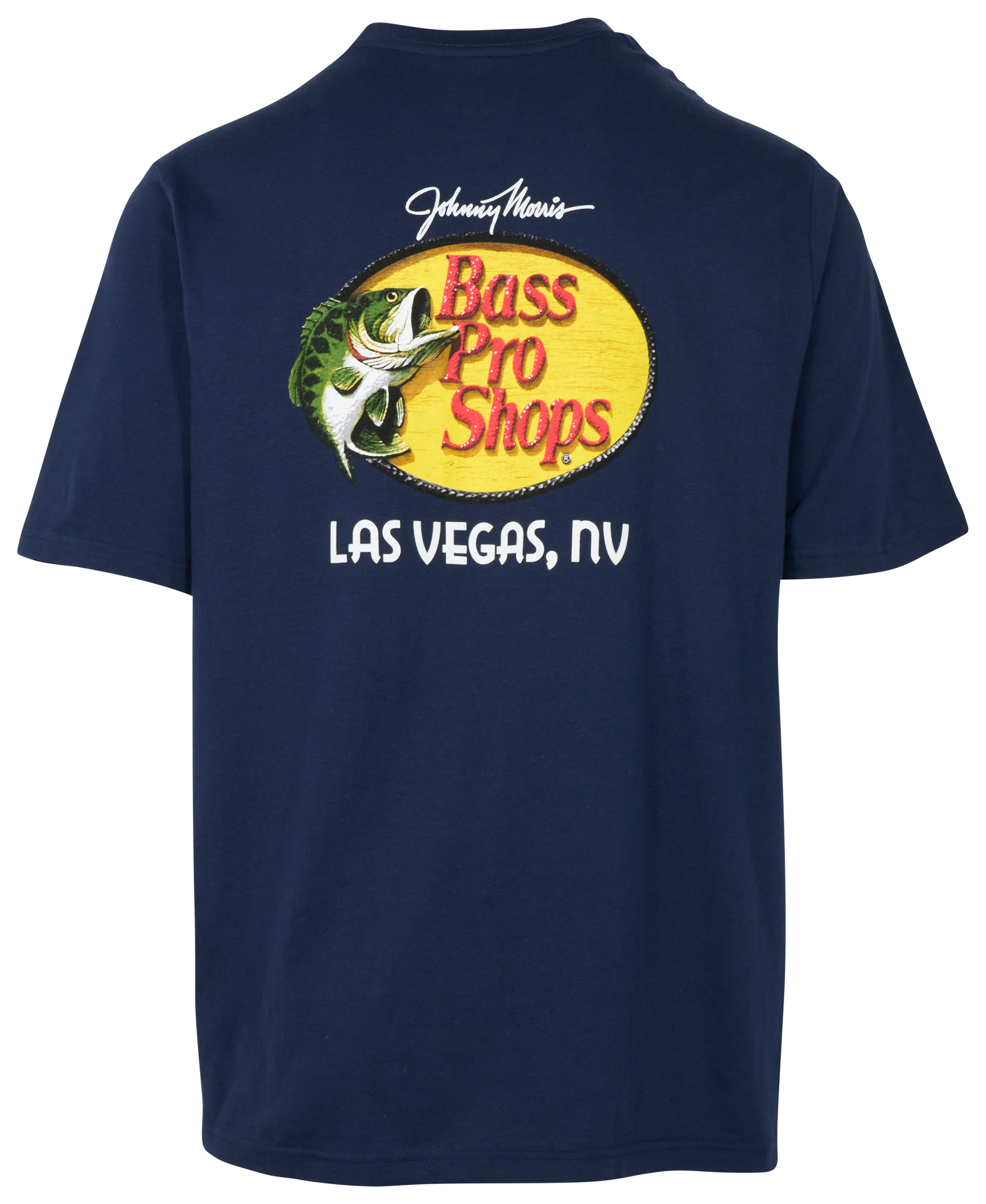 Image of Bass Pro Shops Vegas Woodcut Logo Short-Sleeve T-Shirt for Men - Blue