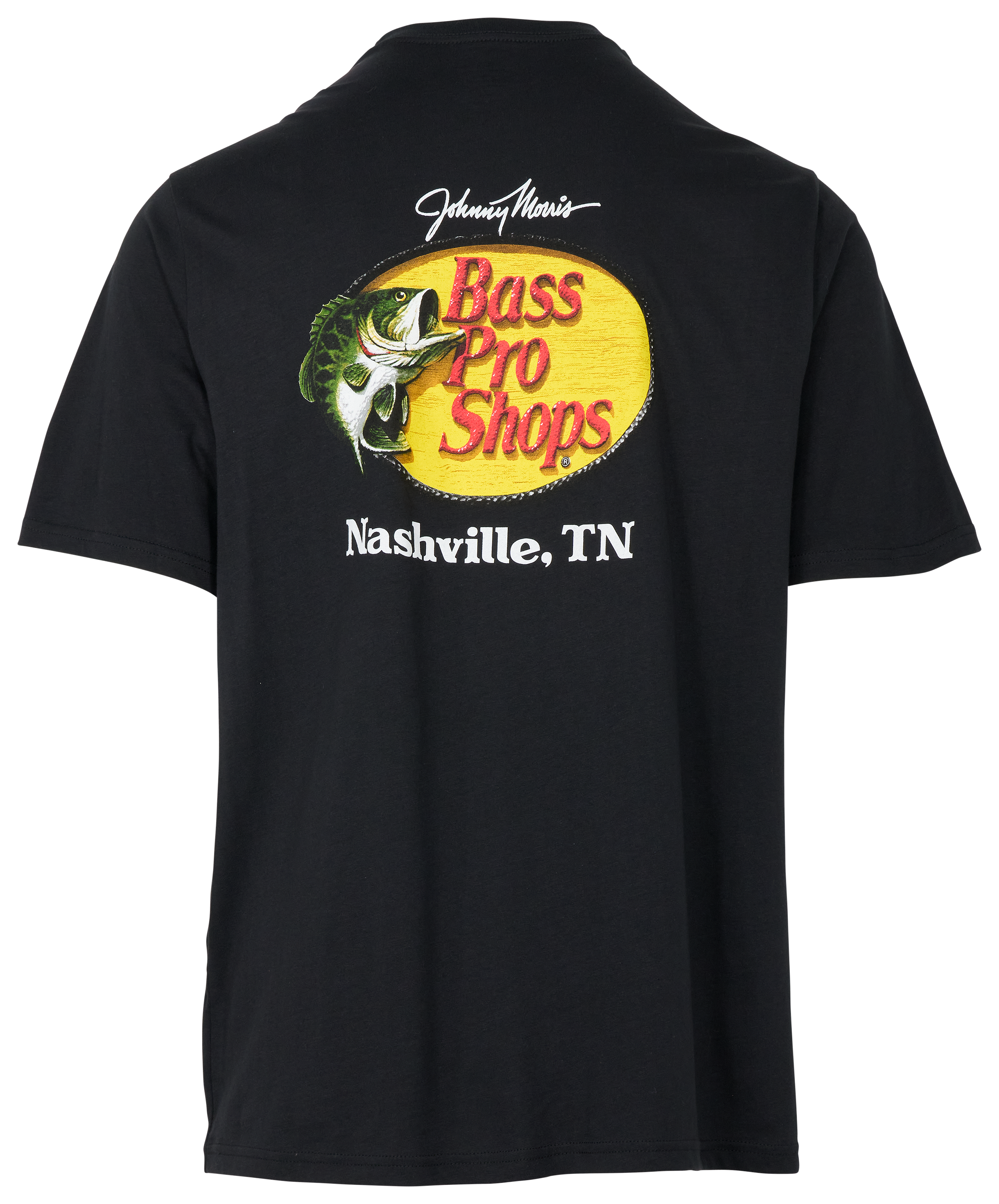 Image of Bass Pro Shops Nashville Woodcut Logo Short-Sleeve T-Shirt for Men - Black - XL