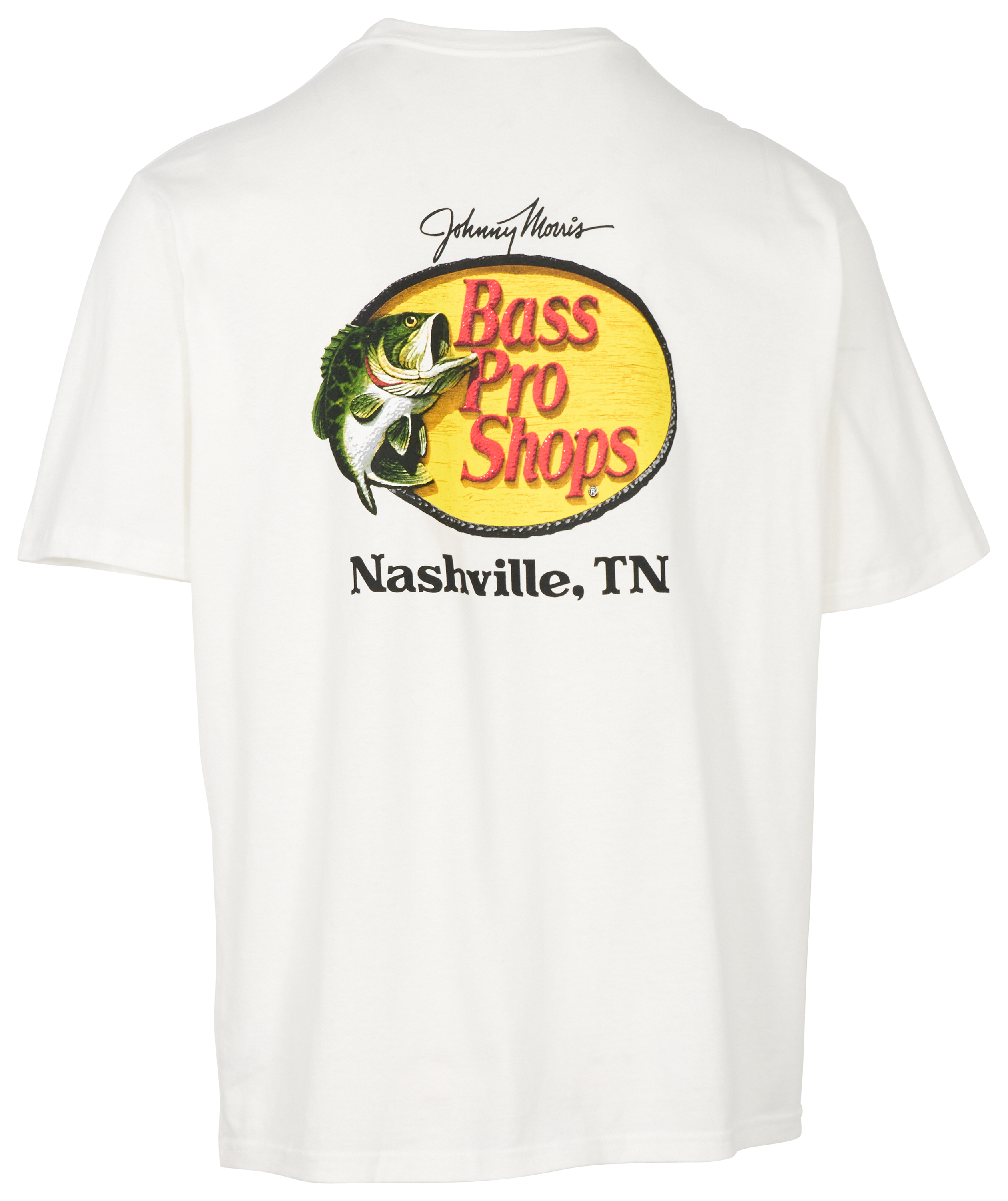 Image of Bass Pro Shops Nashville Woodcut Logo Short-Sleeve T-Shirt for Men - White