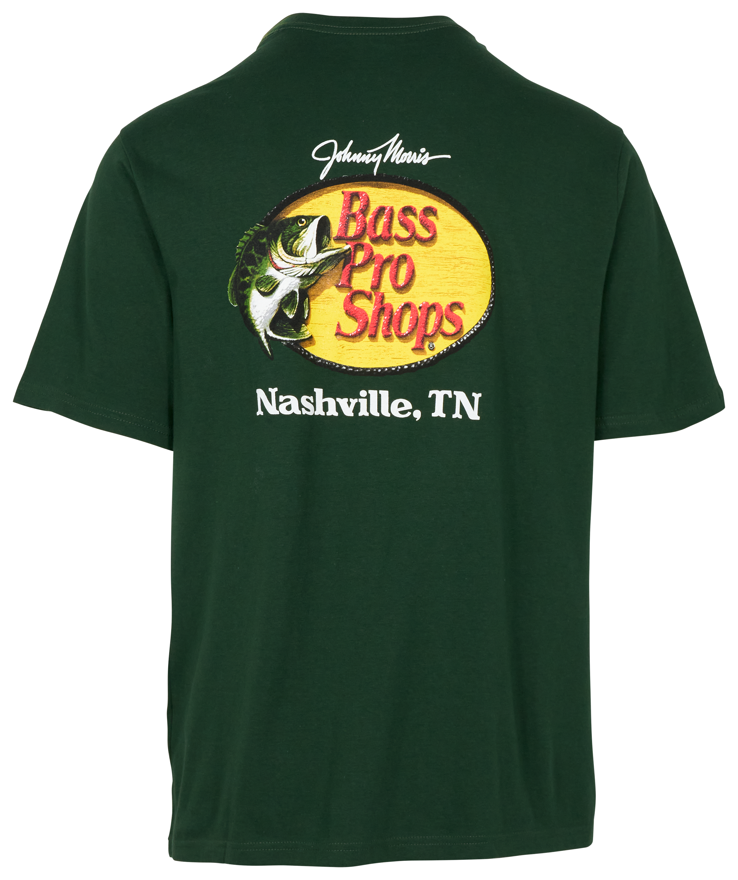 Image of Bass Pro Shops Nashville Woodcut Logo Short-Sleeve T-Shirt for Men - Green