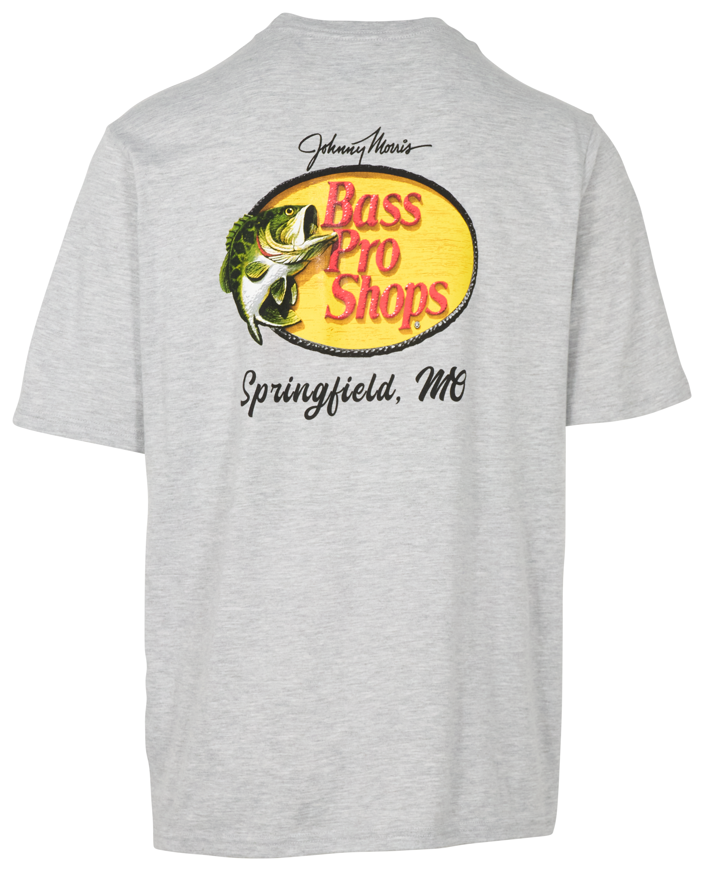 Image of Bass Pro Shops Springfield Woodcut Logo Short-Sleeve T-Shirt for Men - Gray