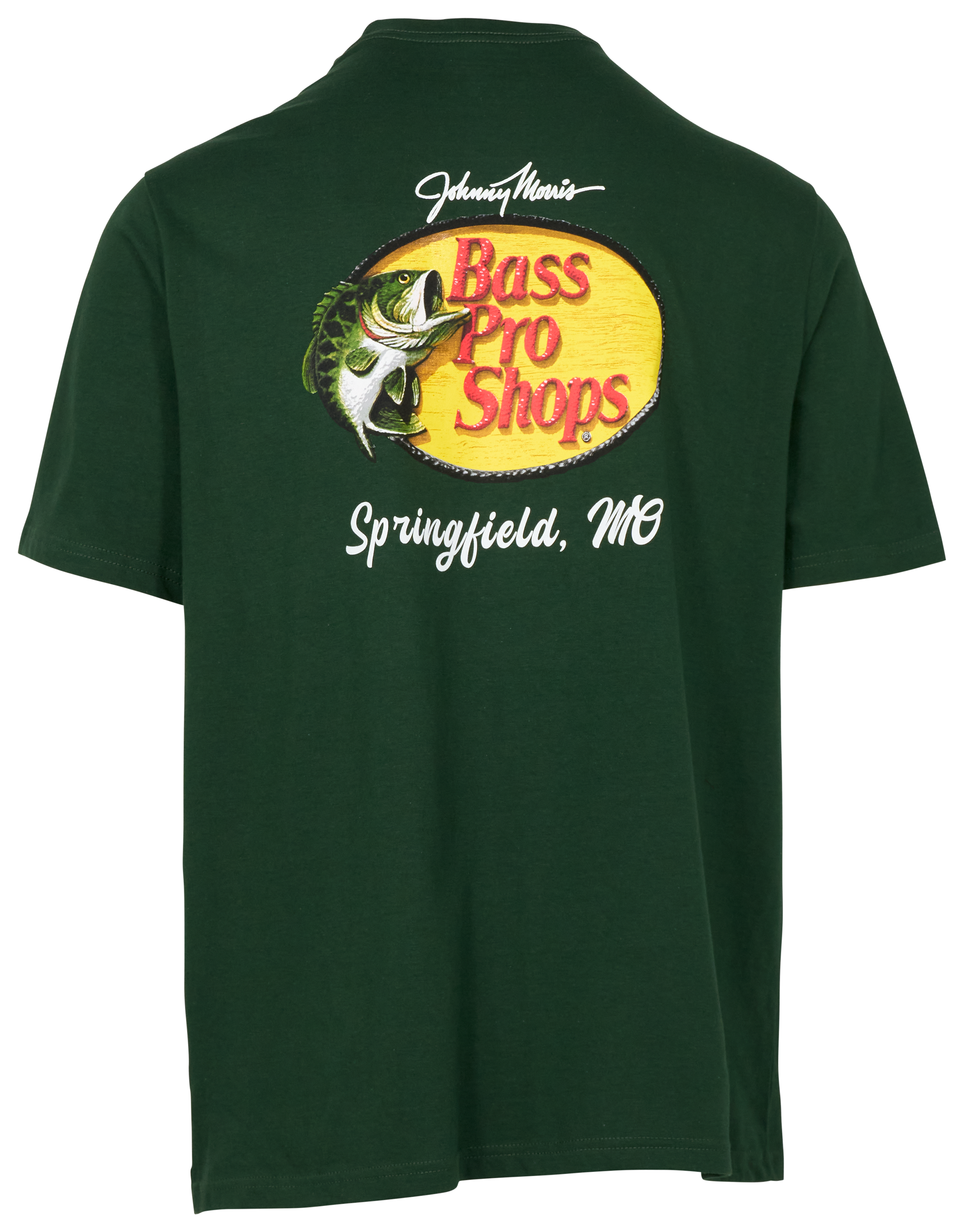 Image of Bass Pro Shops Springfield Woodcut Logo Short-Sleeve T-Shirt for Men - Green