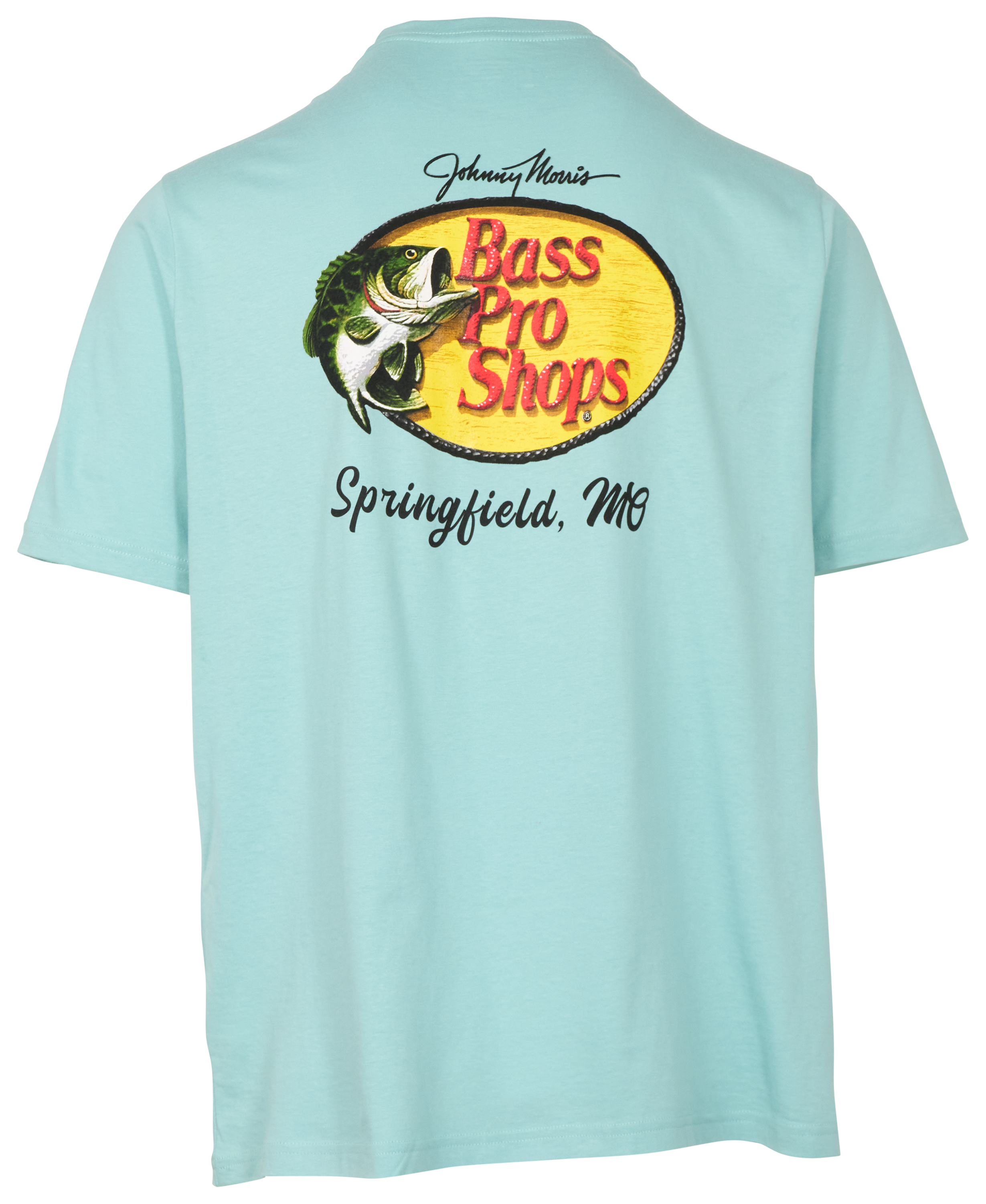 Image of Bass Pro Shops Springfield Woodcut Logo Short-Sleeve T-Shirt for Men - Blue