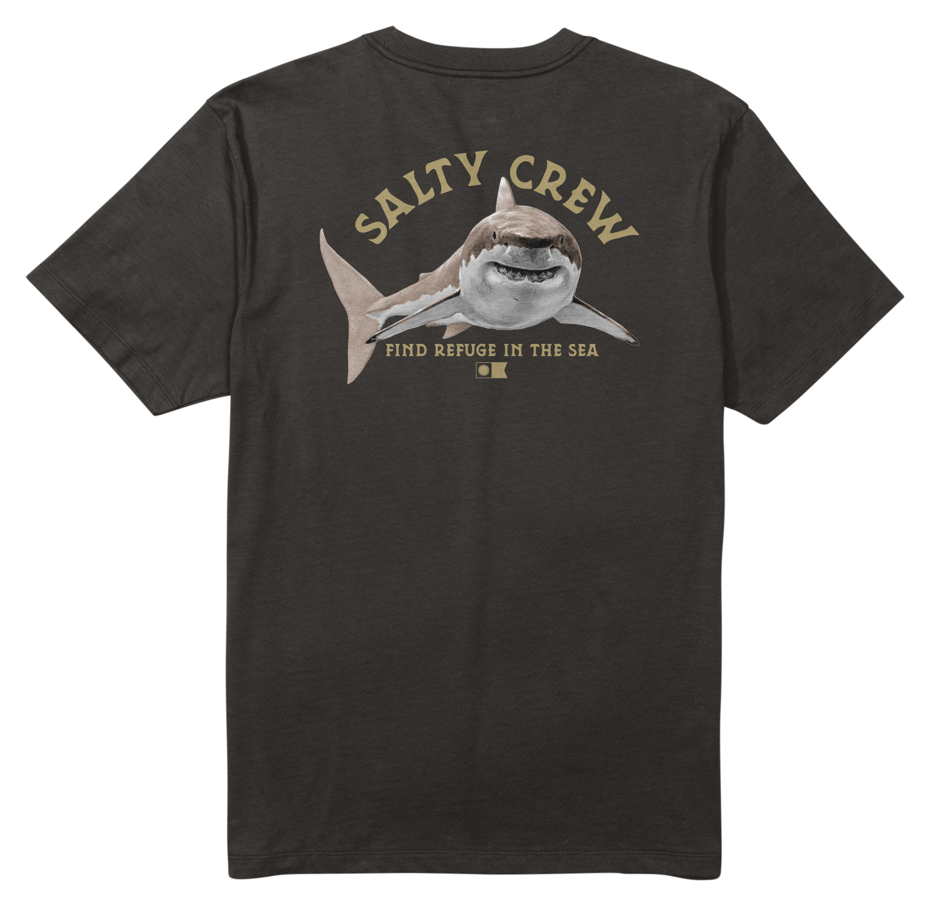 Image of Salty Crew Lurking Short-Sleeve T-Shirt for Men - Black - XL