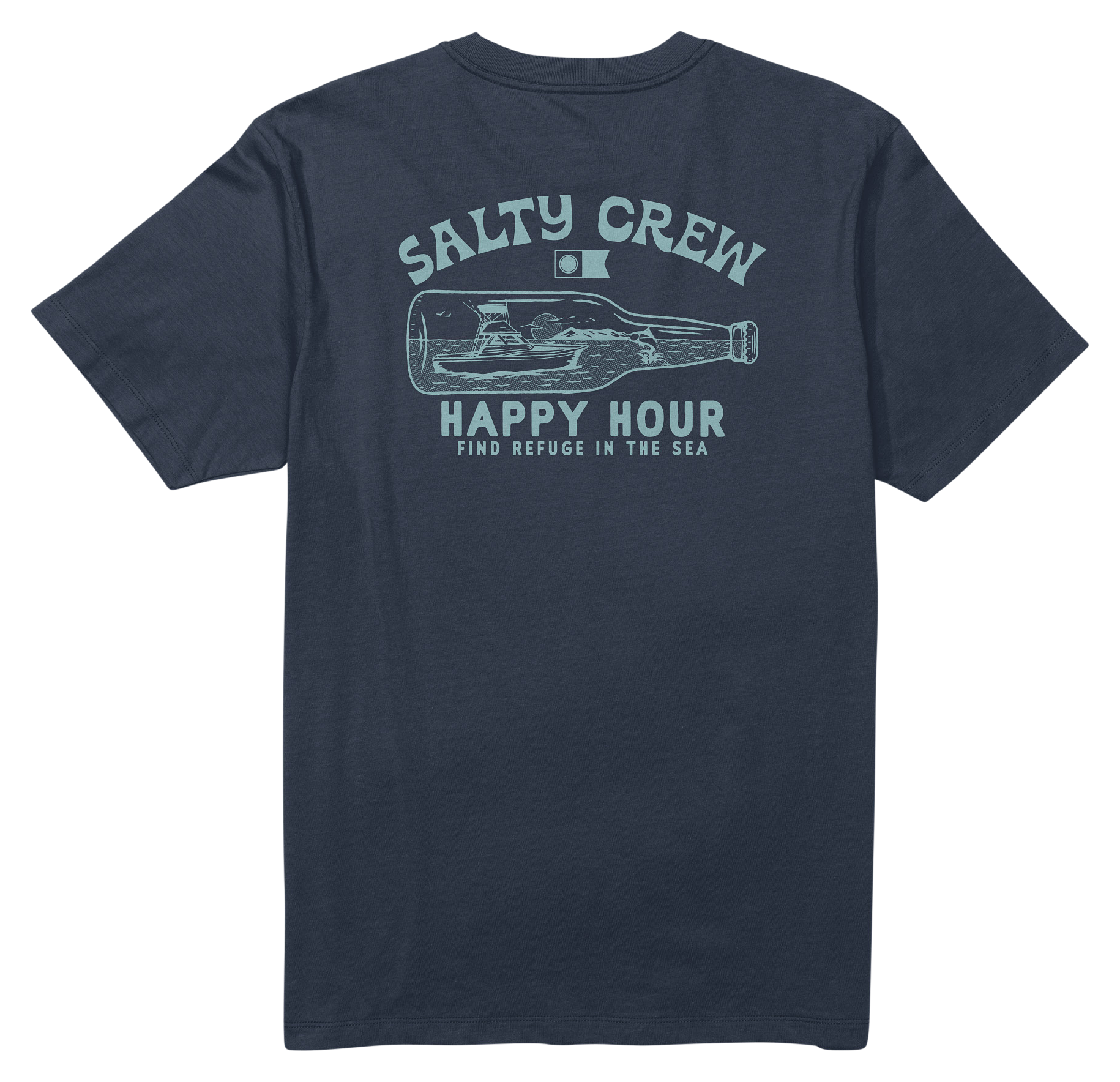 Image of Salty Crew Bottle Rocket Short-Sleeve T-Shirt for Men - Navy - 2XL