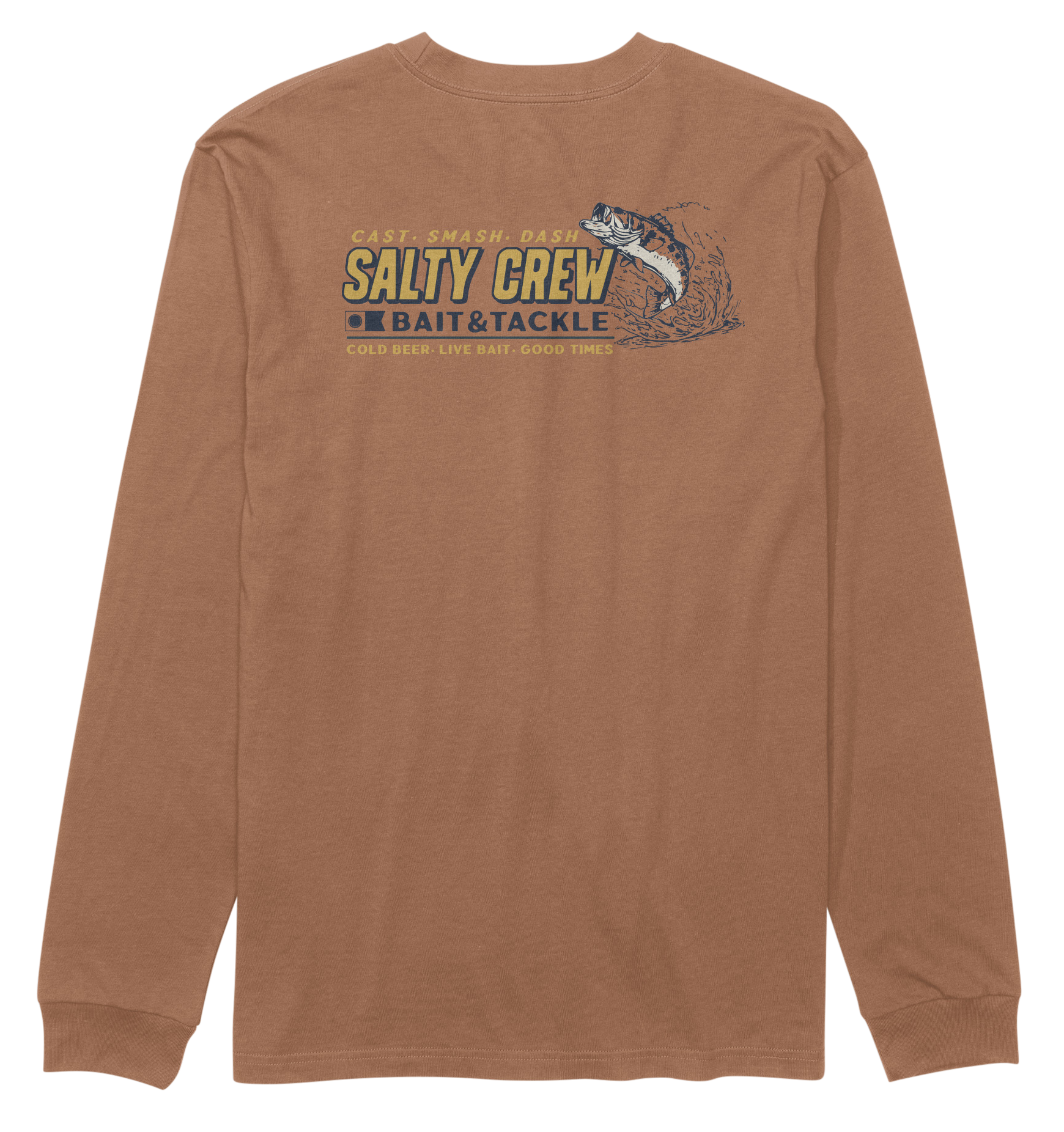 Image of Salty Crew Live Bait Long-Sleeve T-Shirt for Men - Sierra