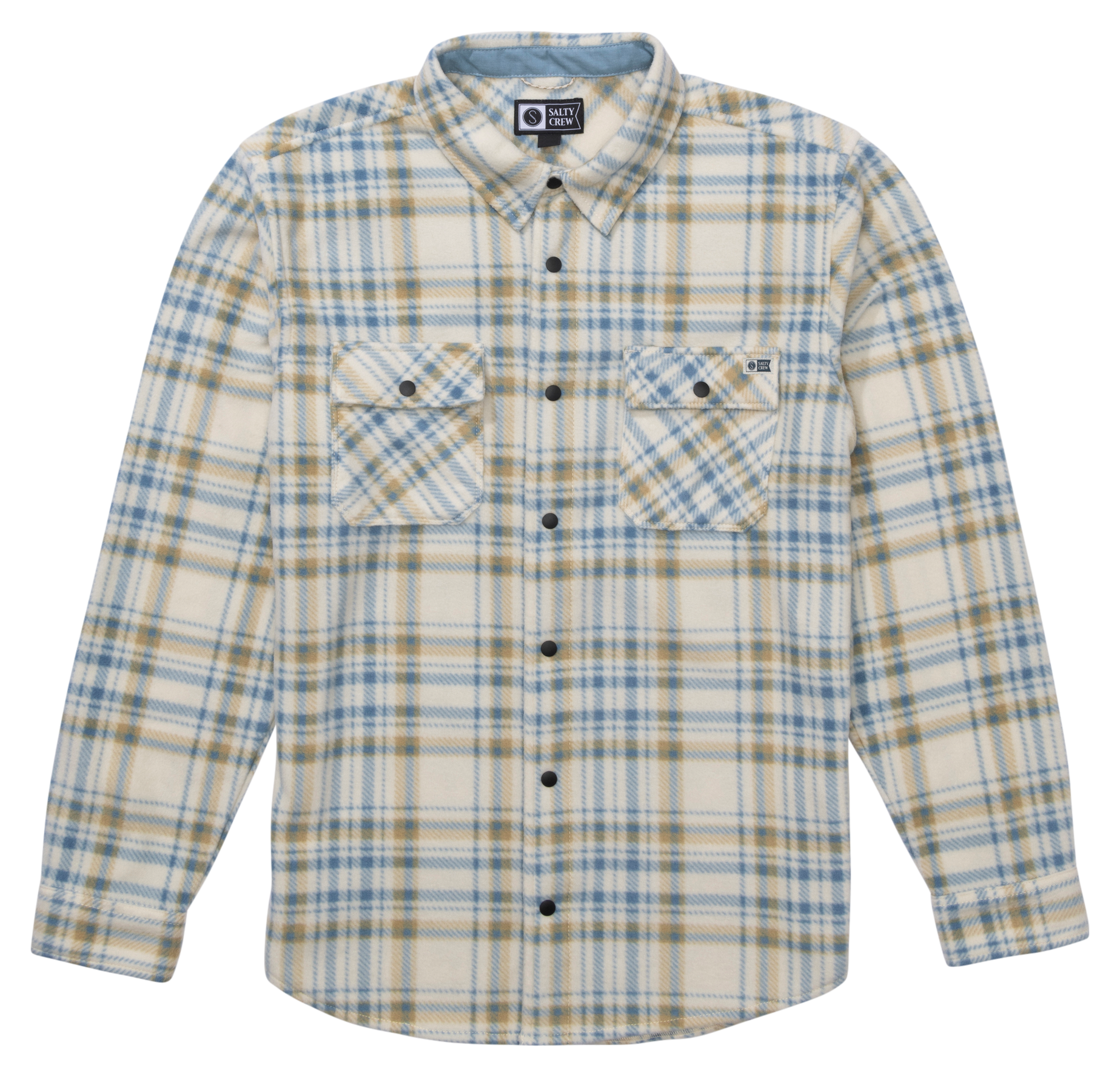 Image of Salty Crew Swellter Polar Long-Sleeve Shirt - Birch