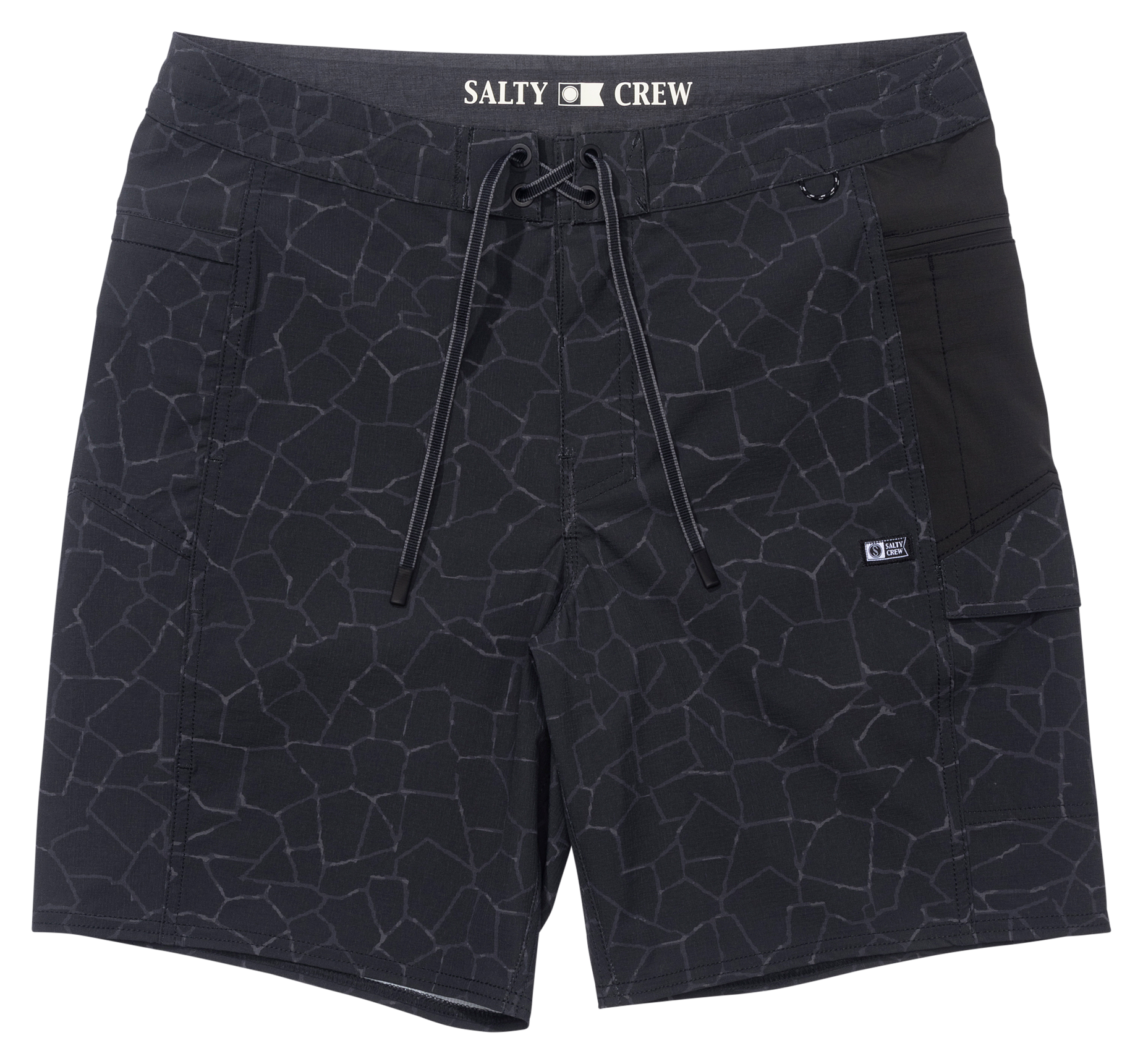 Image of Salty Crew Flagship Boat Shorts - Pirate Black