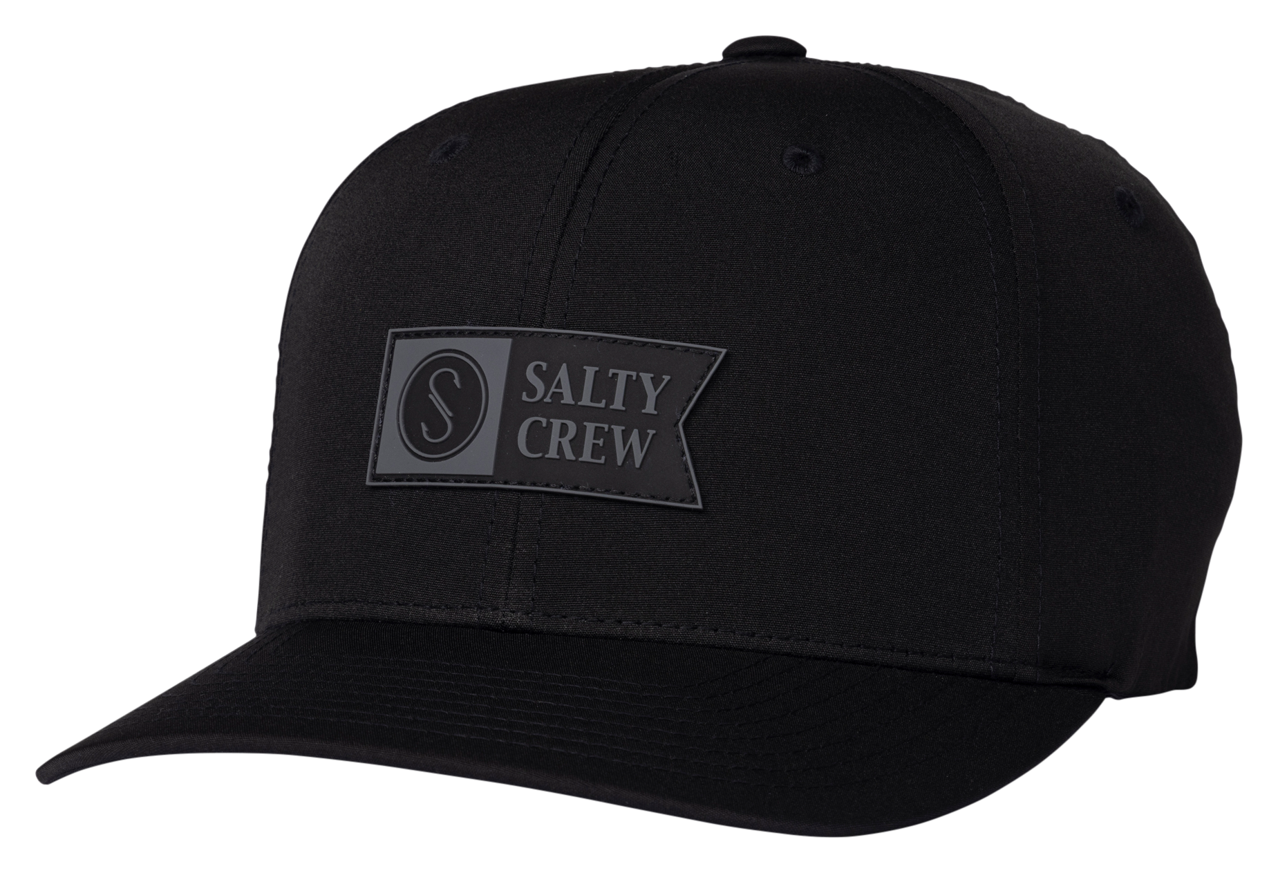Image of Salty Crew Apex FlexFit Fitted Cap - Black - L/XL