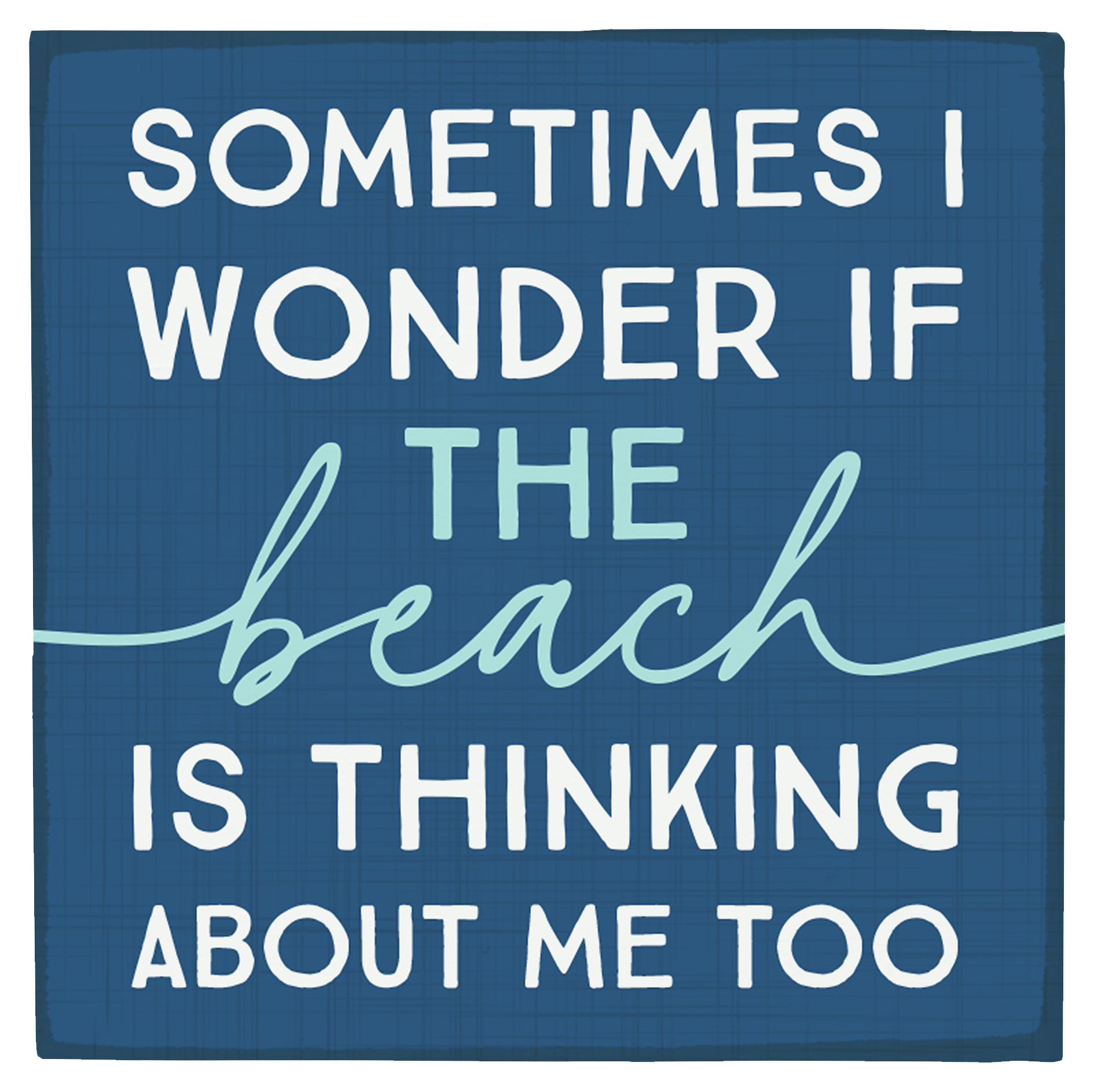 Image of Sincere Surroundings Thinking About Me Too Square Magnet