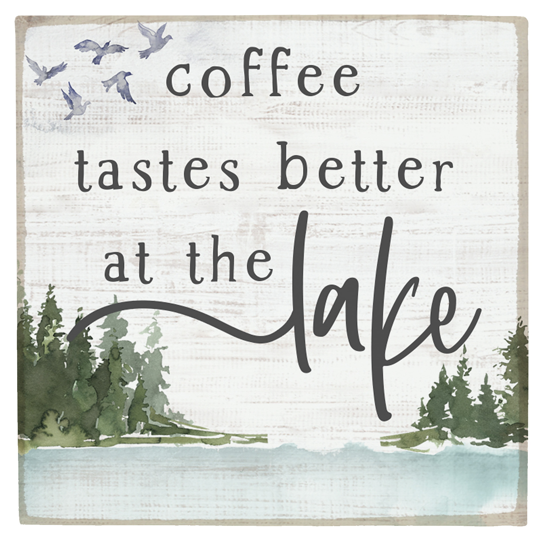 Image of Sincere Surroundings Coffee Tastes Better Square Magnet