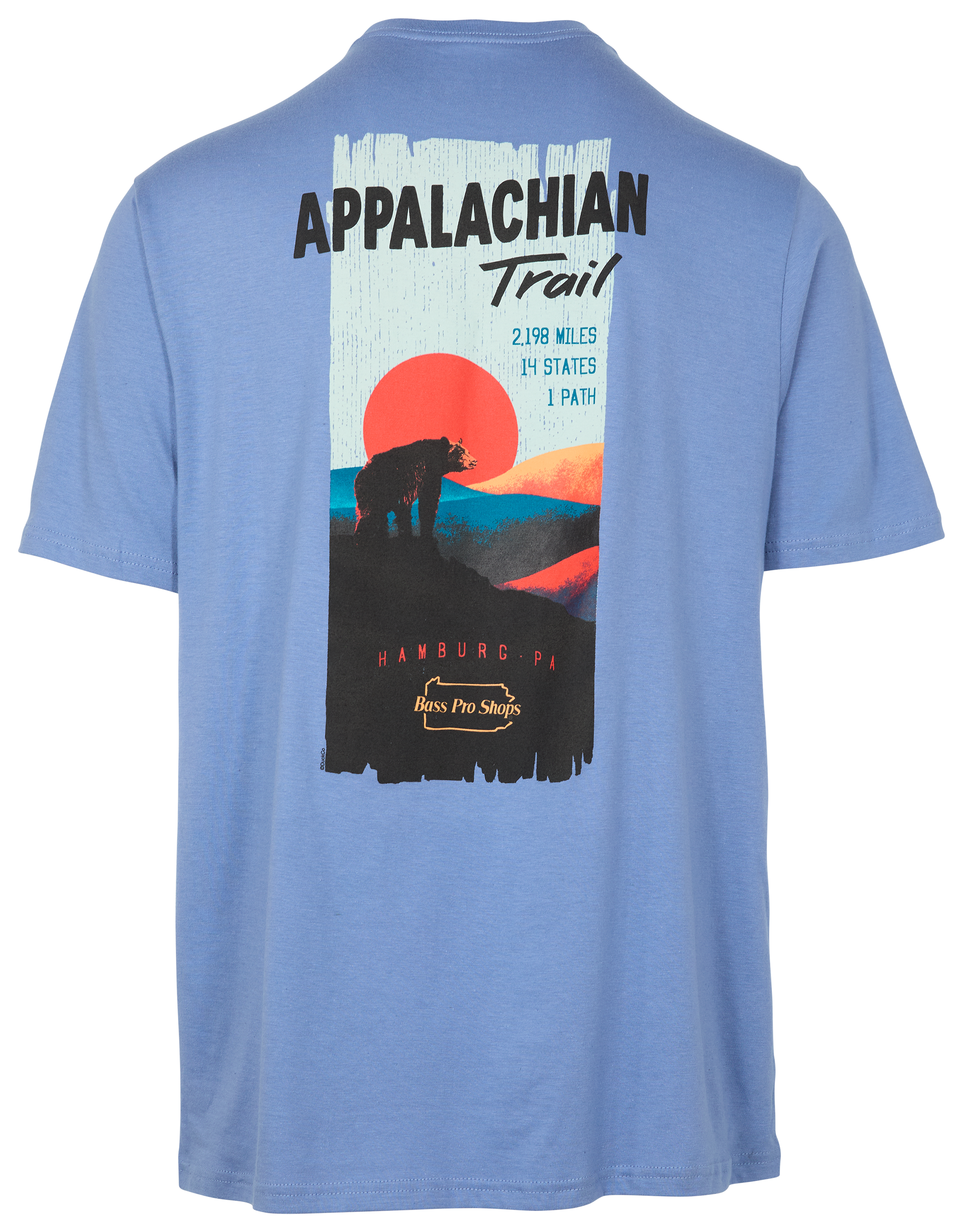 Image of Bass Pro Shops Appalachian Trail White Blaze Short-Sleeve T-Shirt for Men - Infinity