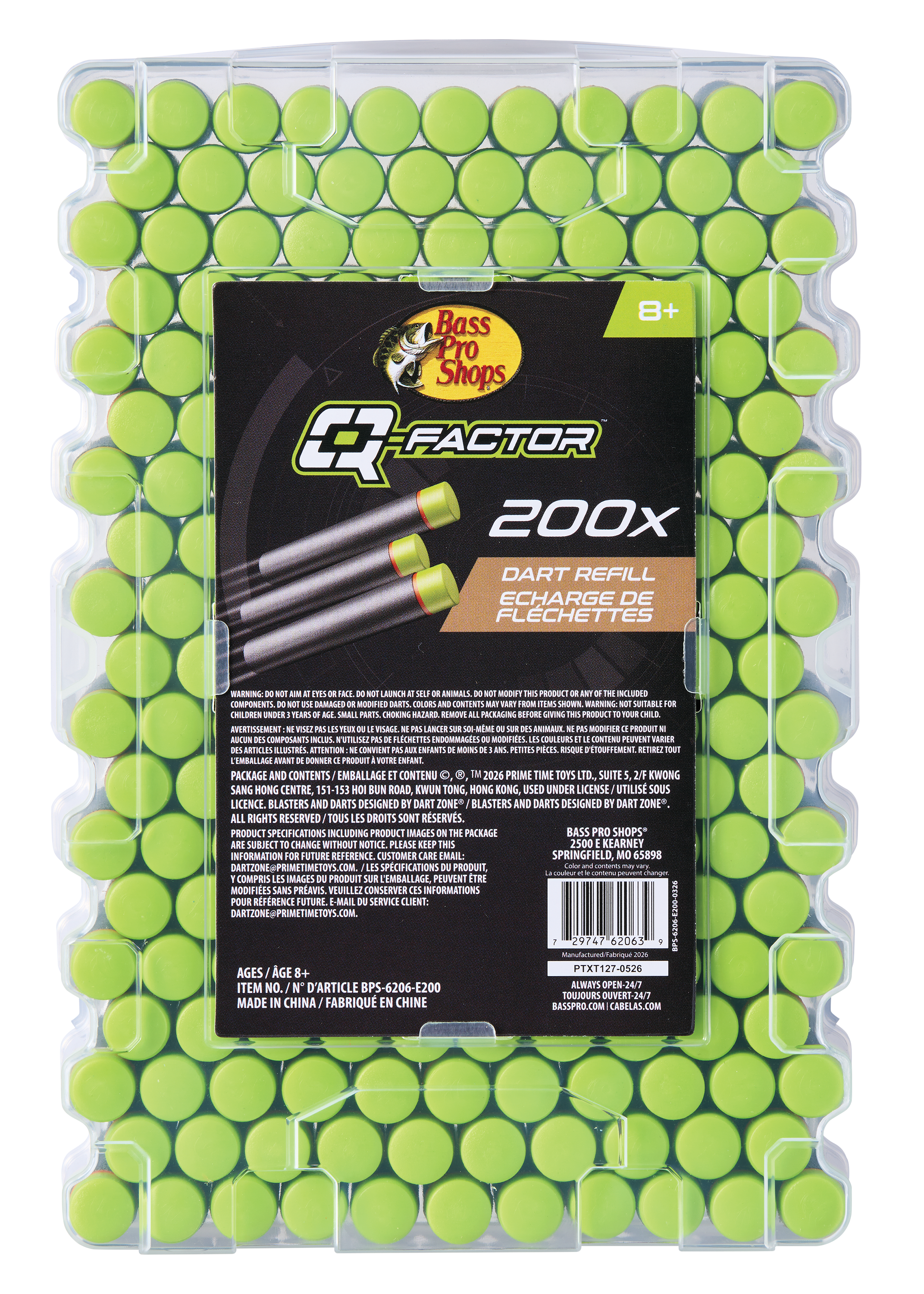 Q-Factor 200-Piece Dart Refill and Ammo Box