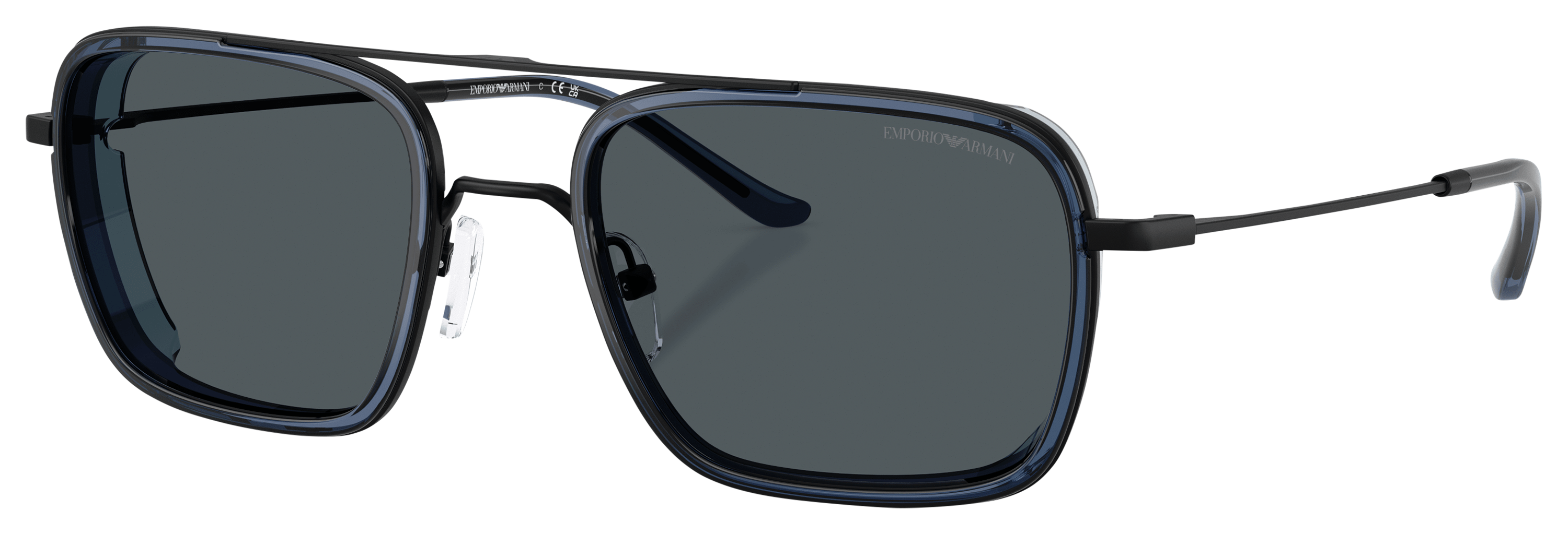 Image of Emporio Armani EA2162 Sunglasses - Matte Black/Blue