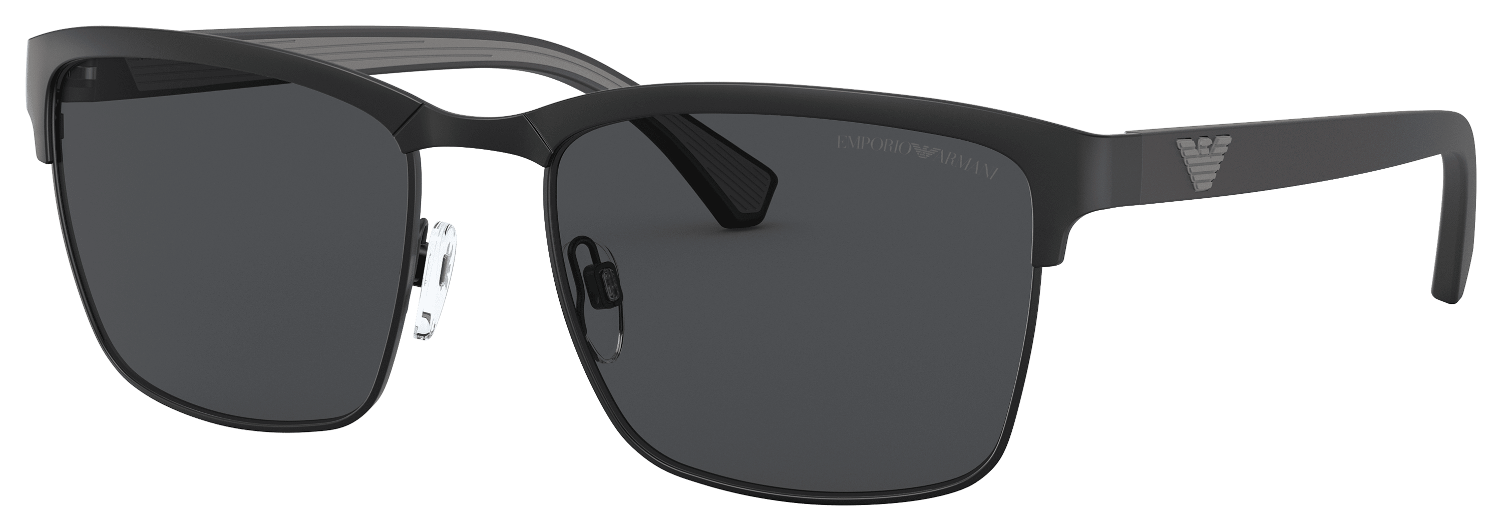 Image of Emporio Armani EA2087 Sunglasses - Matte Black/Gray - Large