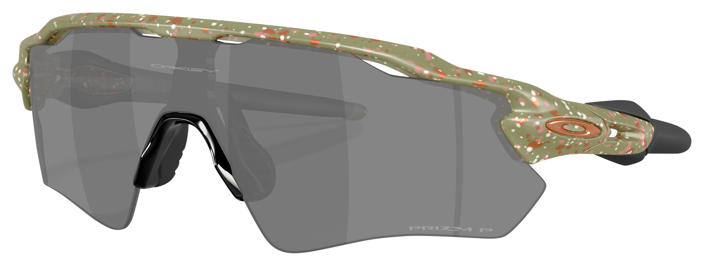 Image of Oakley Radar EV Path OO9208 Terrazzo Collection Prizm Grey Mirror Polarized Sunglasses