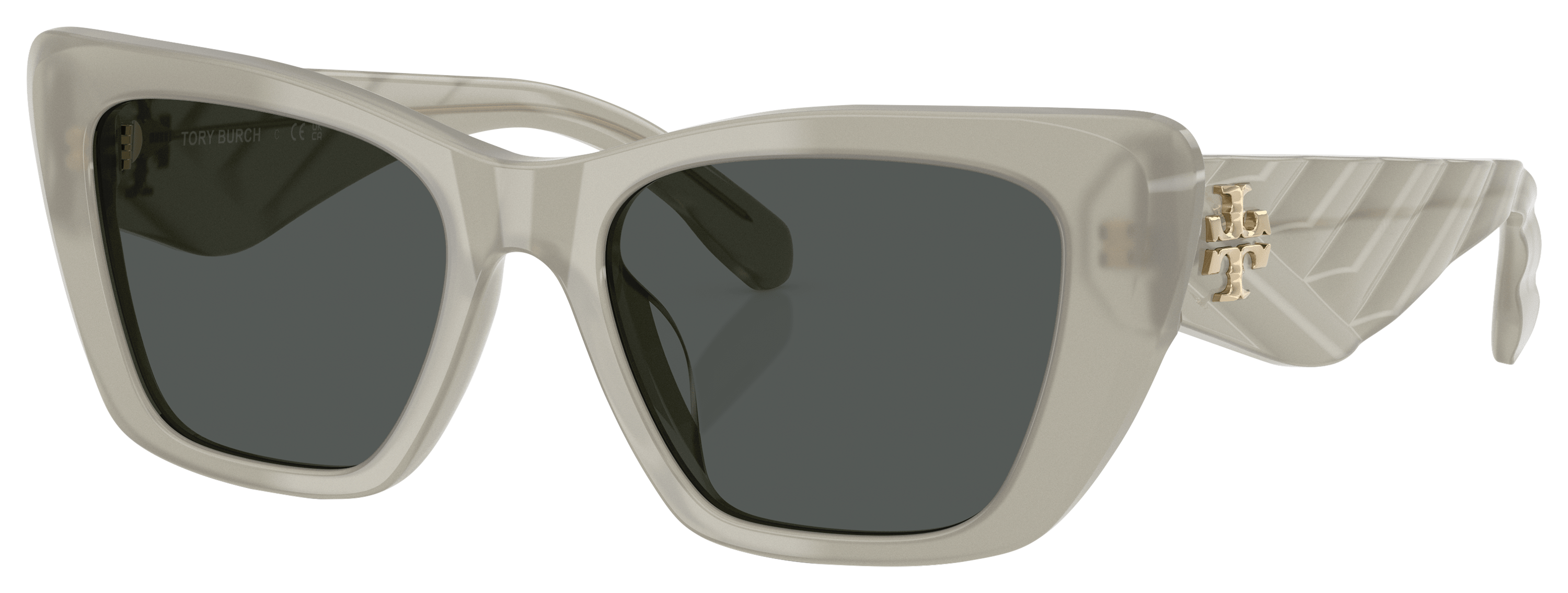 Image of Tory Burch TY7216U Sunglasses for Ladies - Milky Grey Green/Dark Gray