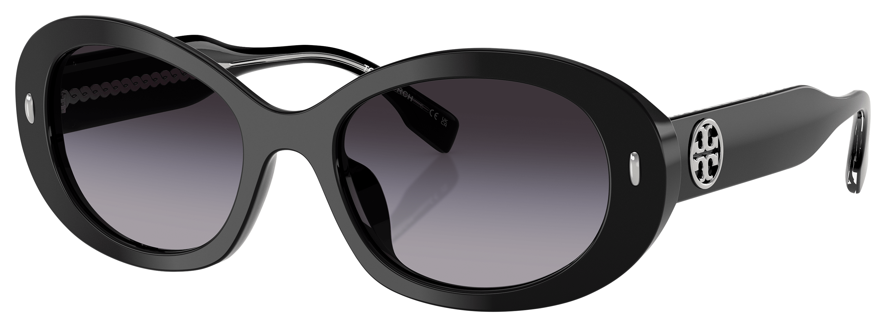Image of Tory Burch TY7214U Sunglasses for Ladies - Black/Gray Gradient