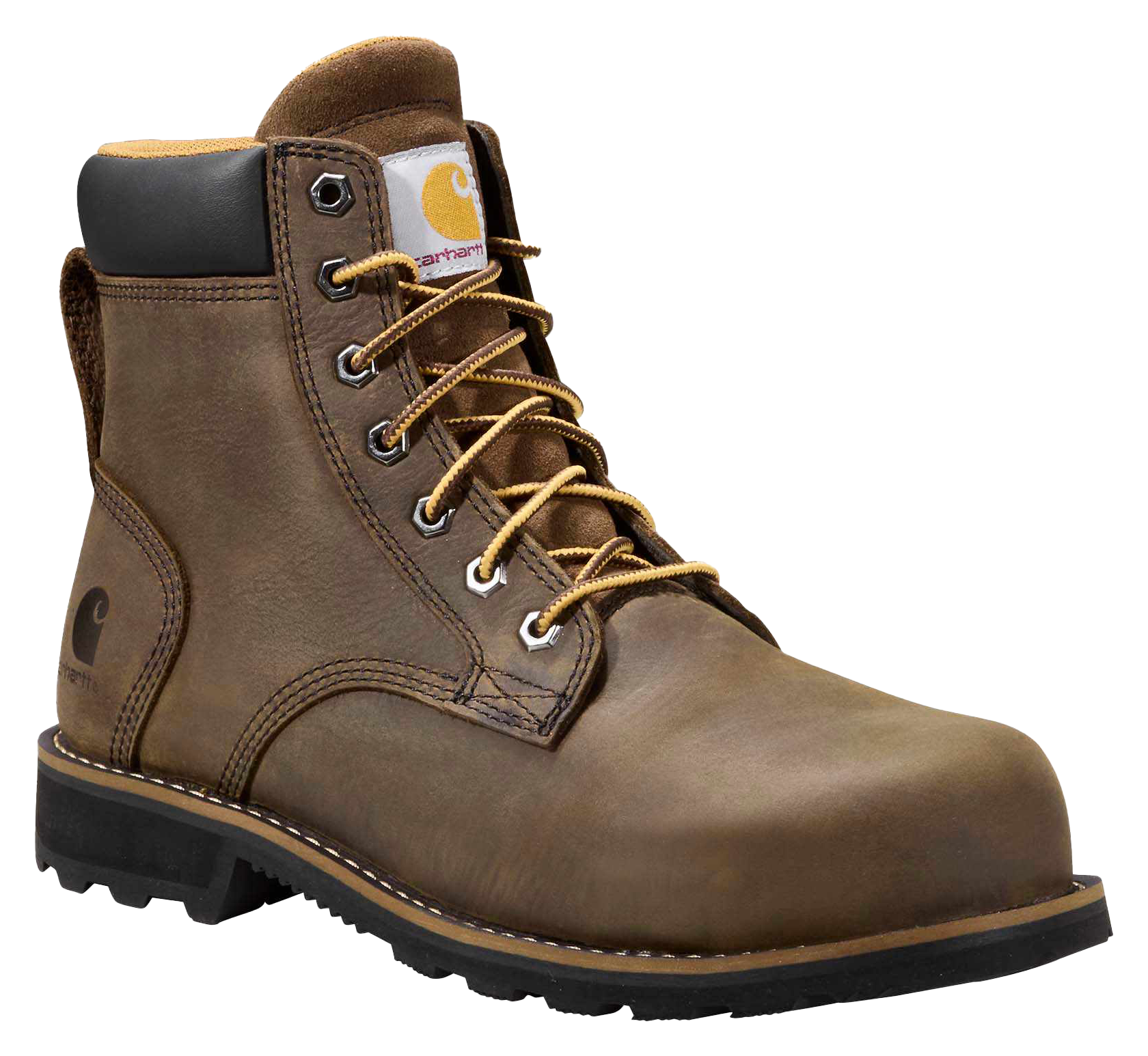 Image of "Carhartt Frontier 6"" Composite-Toe Work Boots for Men - Mossy Brown - 8.5W"