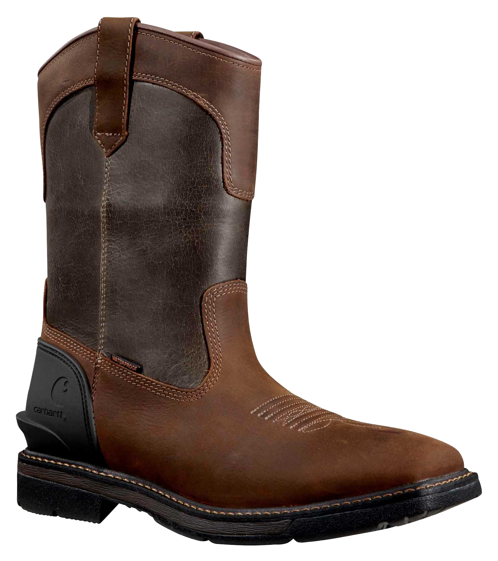 Image of Carhartt Montana Waterproof Square Toe Wellington Work Boots for Men - 10W