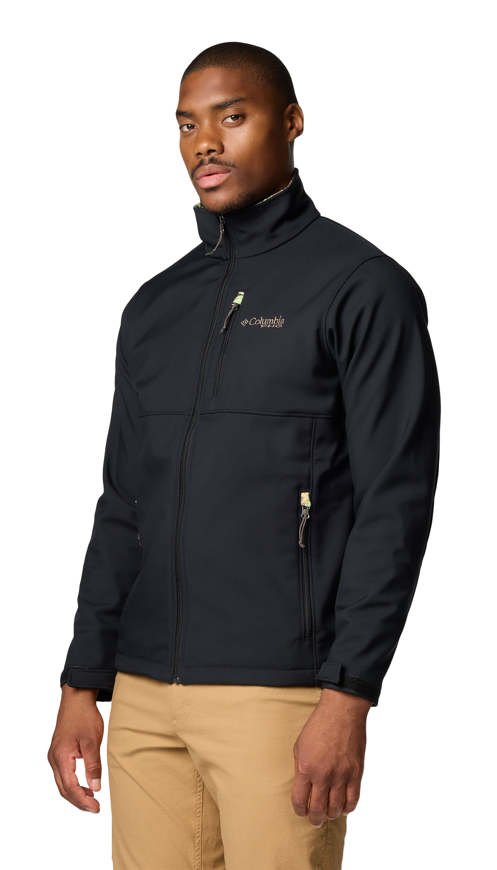 Image of Columbia PHG Ascender II Softshell Jacket - Black/Timberwoods Camo - M
