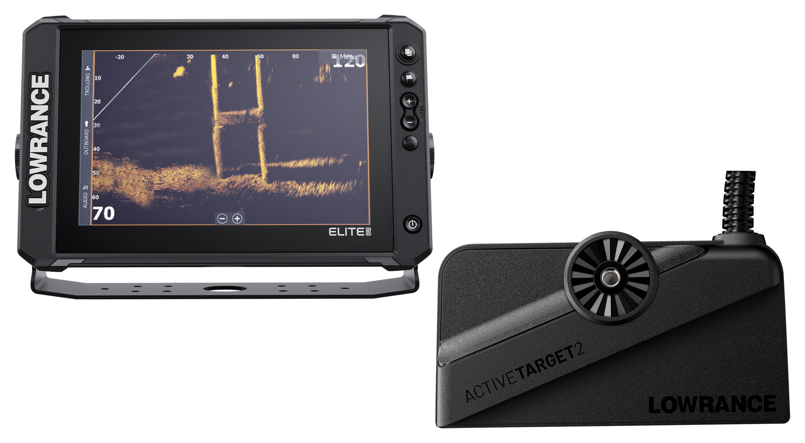 Lowrance Elite FS 10 Fish Finder/Chartplotter with TotalScan Transducer and ActiveTarget 2 Live Sonar