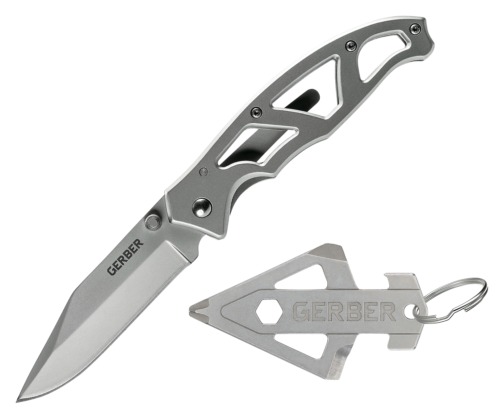 Image of Gerber Paraframe I Folding Knife with Broadhead Keychain Tool