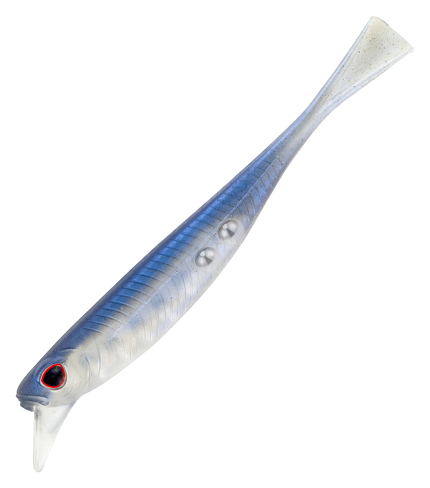NOMAD DESIGN Delta Minnow 4.5" Adjusta-Ball Blue Back Herring Soft Plastic Swimbaits, 4-Pieces (DMINN-45-BBHR)