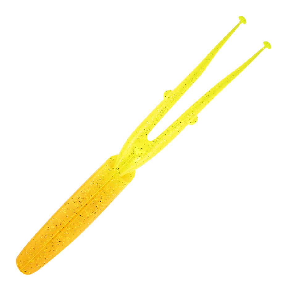 Image of "Nomad Design Double Down Jerkshad - Chartreuse UV - 5"""