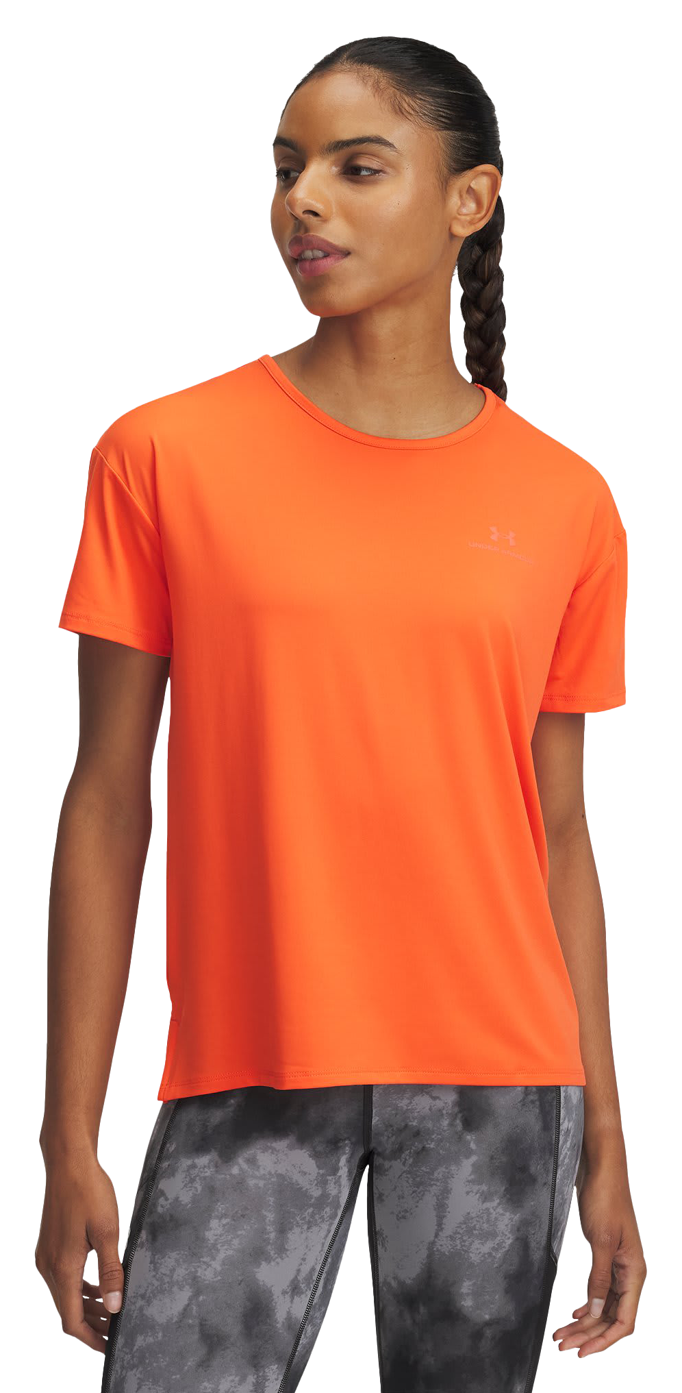 Image of Under Armour RUSH Energy 2.0 Short-Sleeve T-Shirt for Ladies - Fire/Fire - M