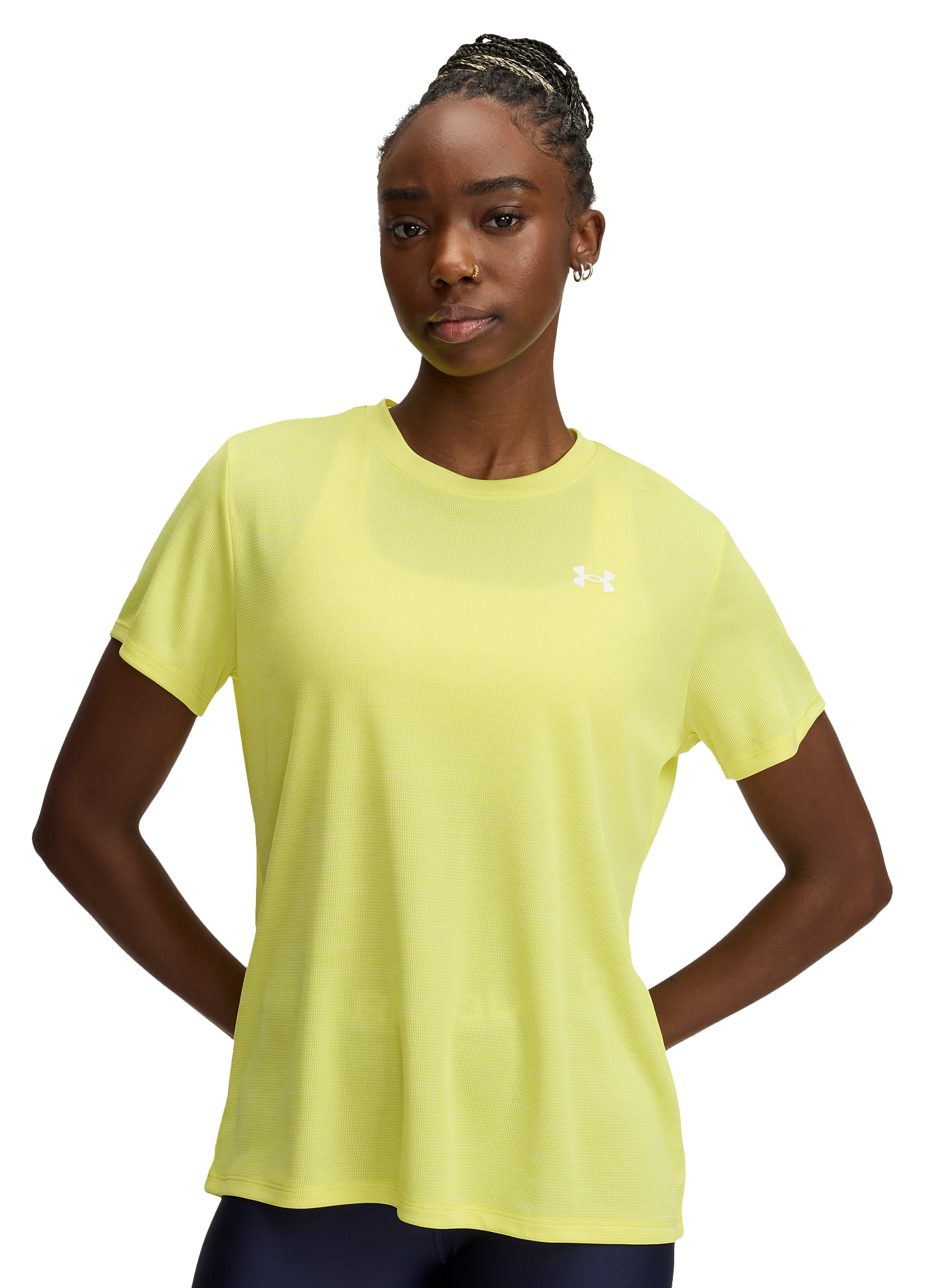 Image of Under Armour Tech Textured Short-Sleeve T-Shirt for Ladies