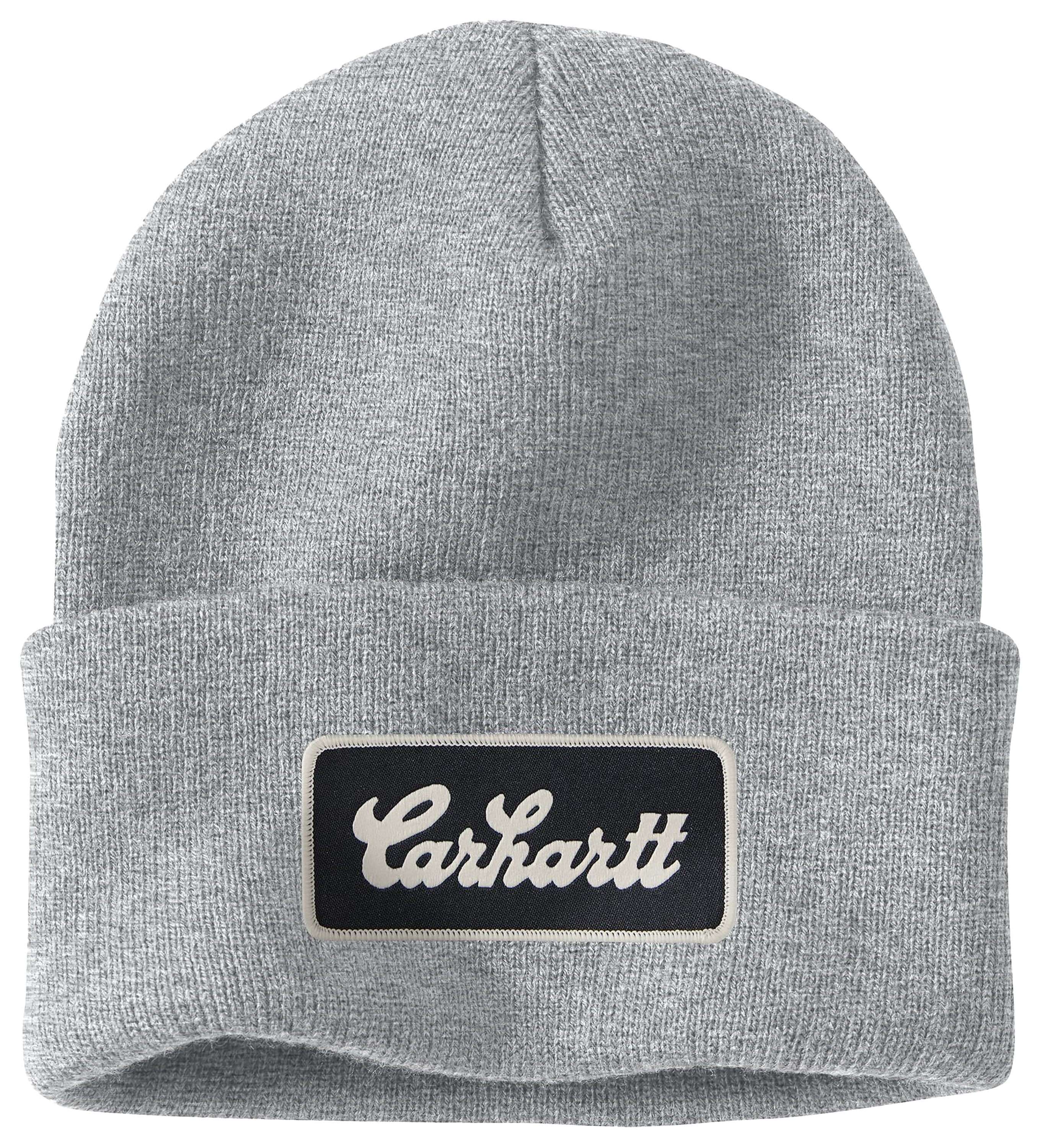 Image of Carhartt Script Cuffed Beanie - Heather Gray