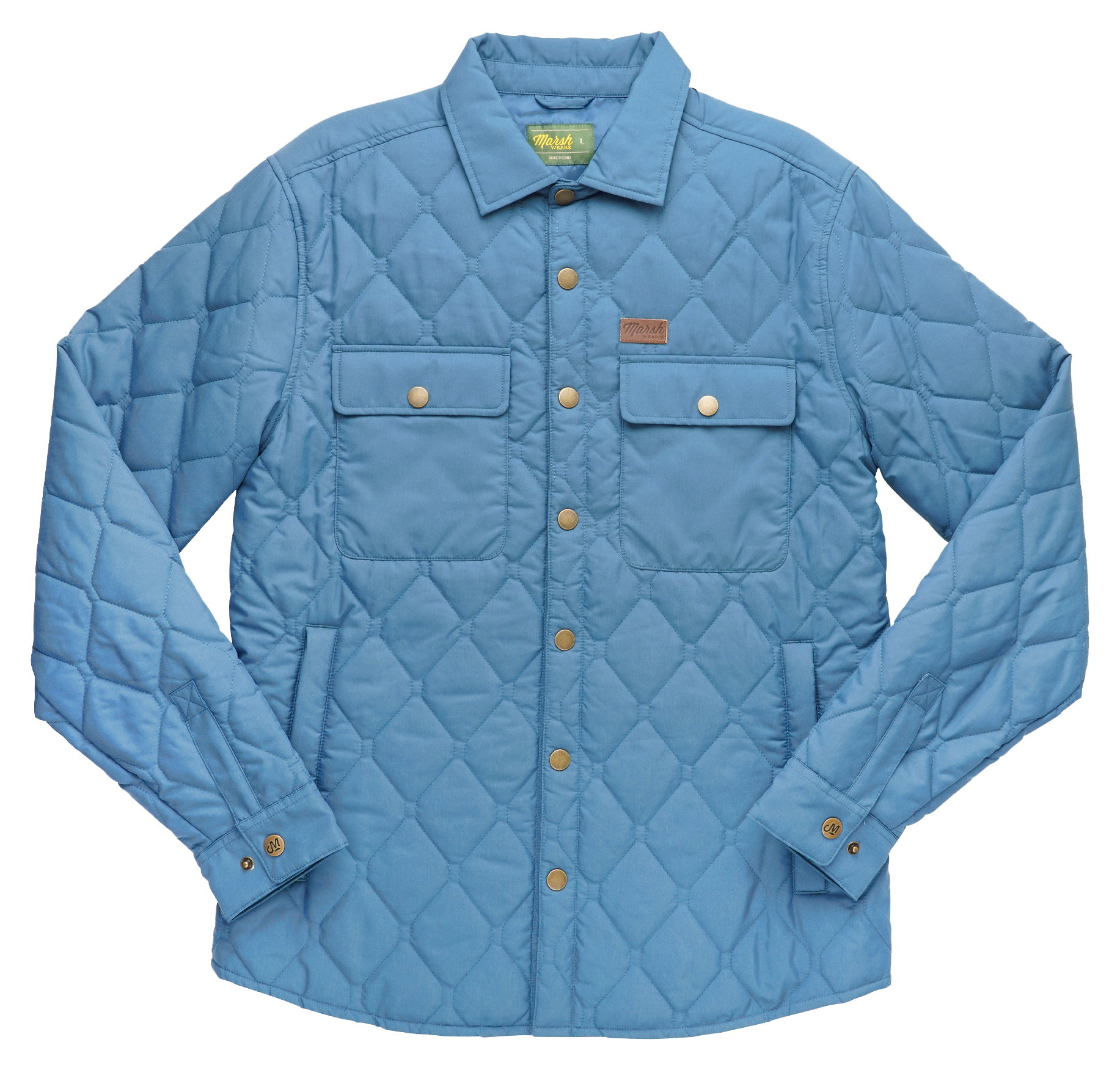 Image of Marsh Wear Saluda Puff Shacket - Bluefin