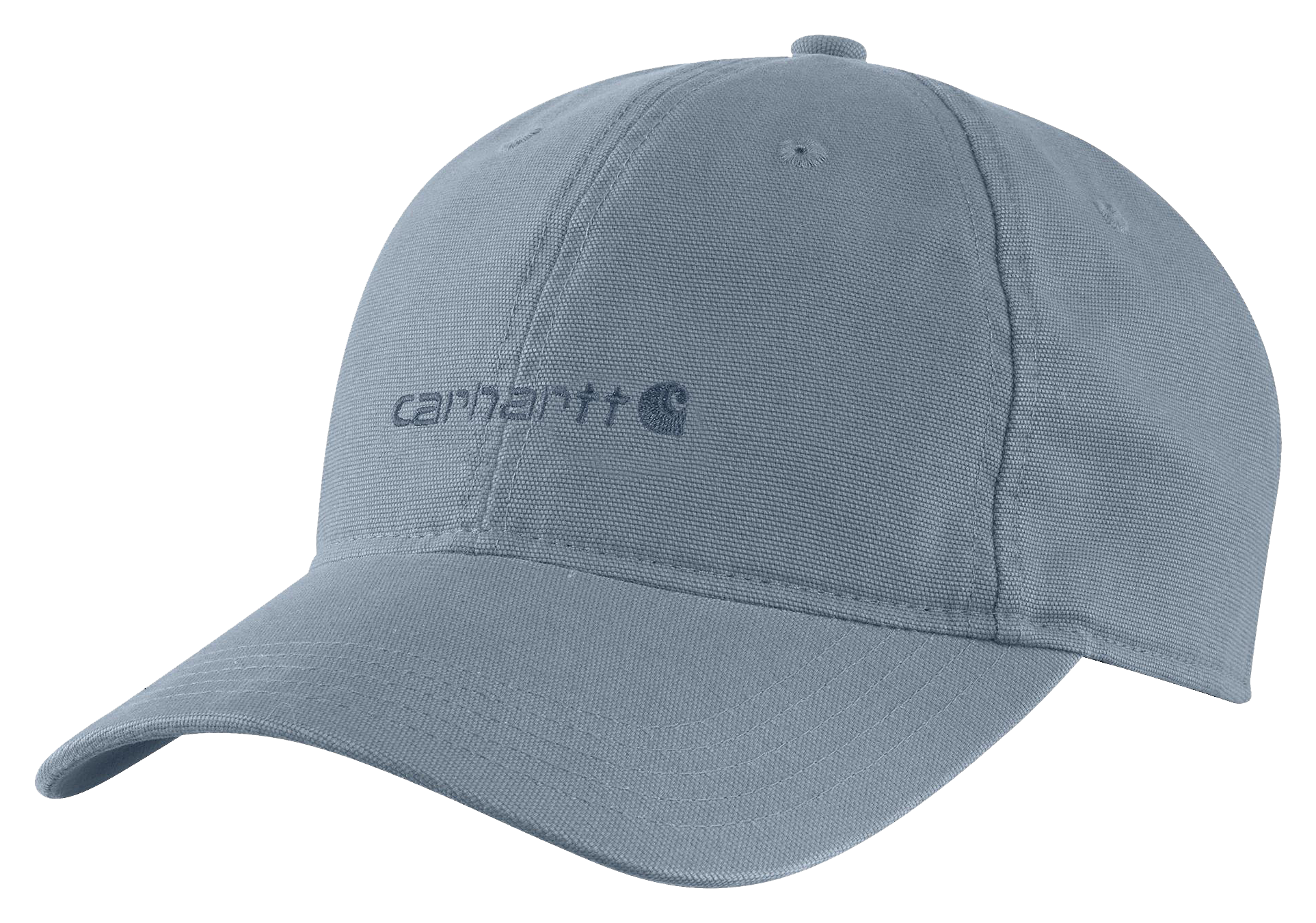 Image of Carhartt Canvas Embroidered Graphic Cap - Light Faded Navy