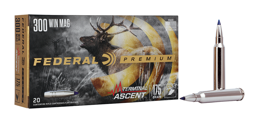 Federal Premium Terminal Ascent .300 Win Mag 175 Grain Centerfire Rifle Ammo                                                    