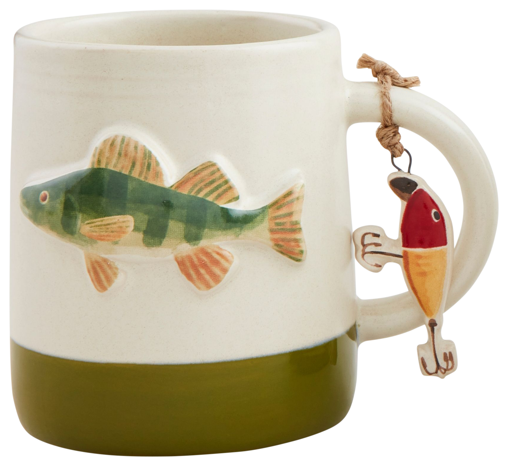 Mud Pie Fish Charm Mug                                                                                                          