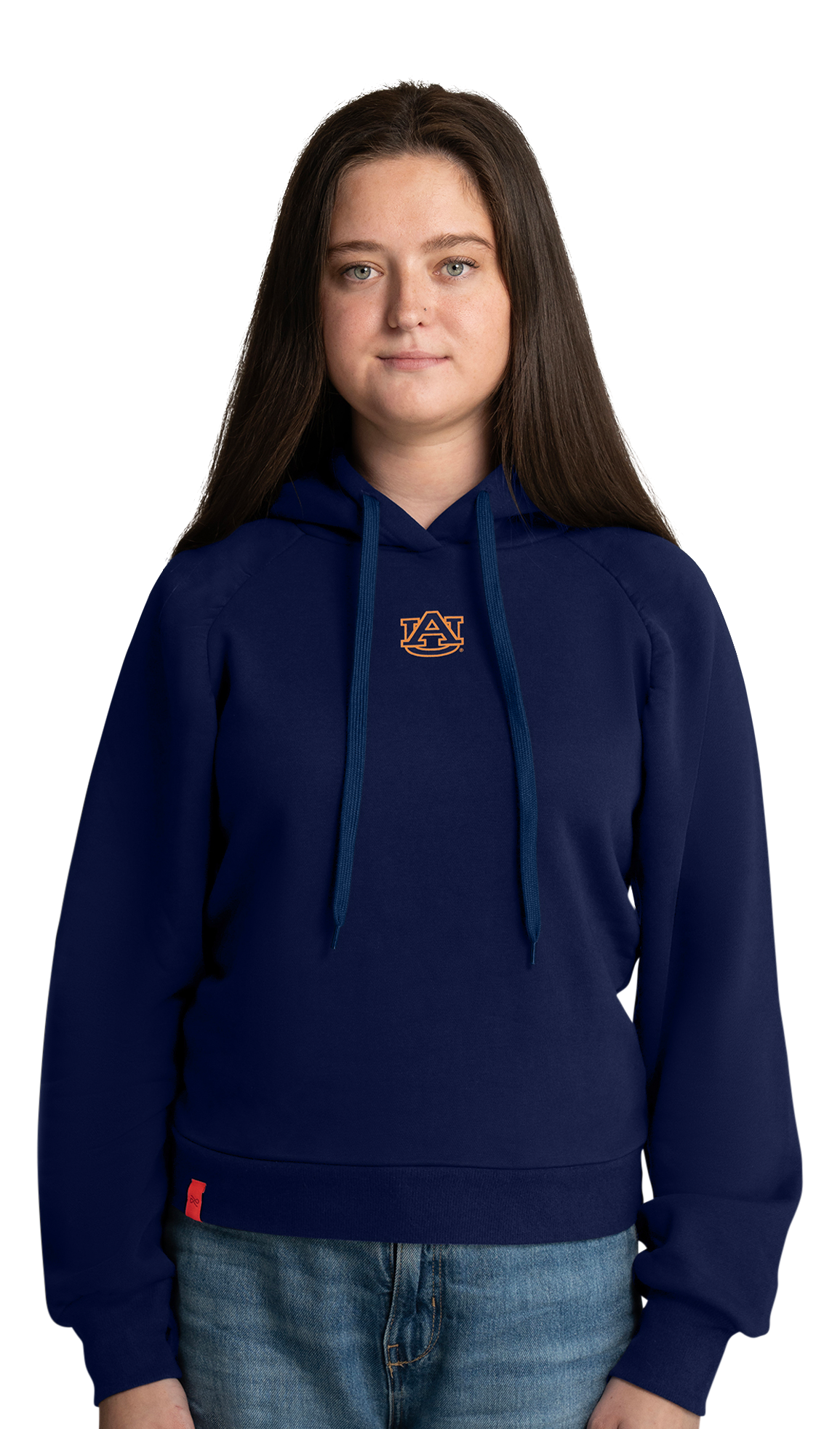 Image of Lusso Maxine Collegiate Fleece Hoodie - Auburn University - Blue - L
